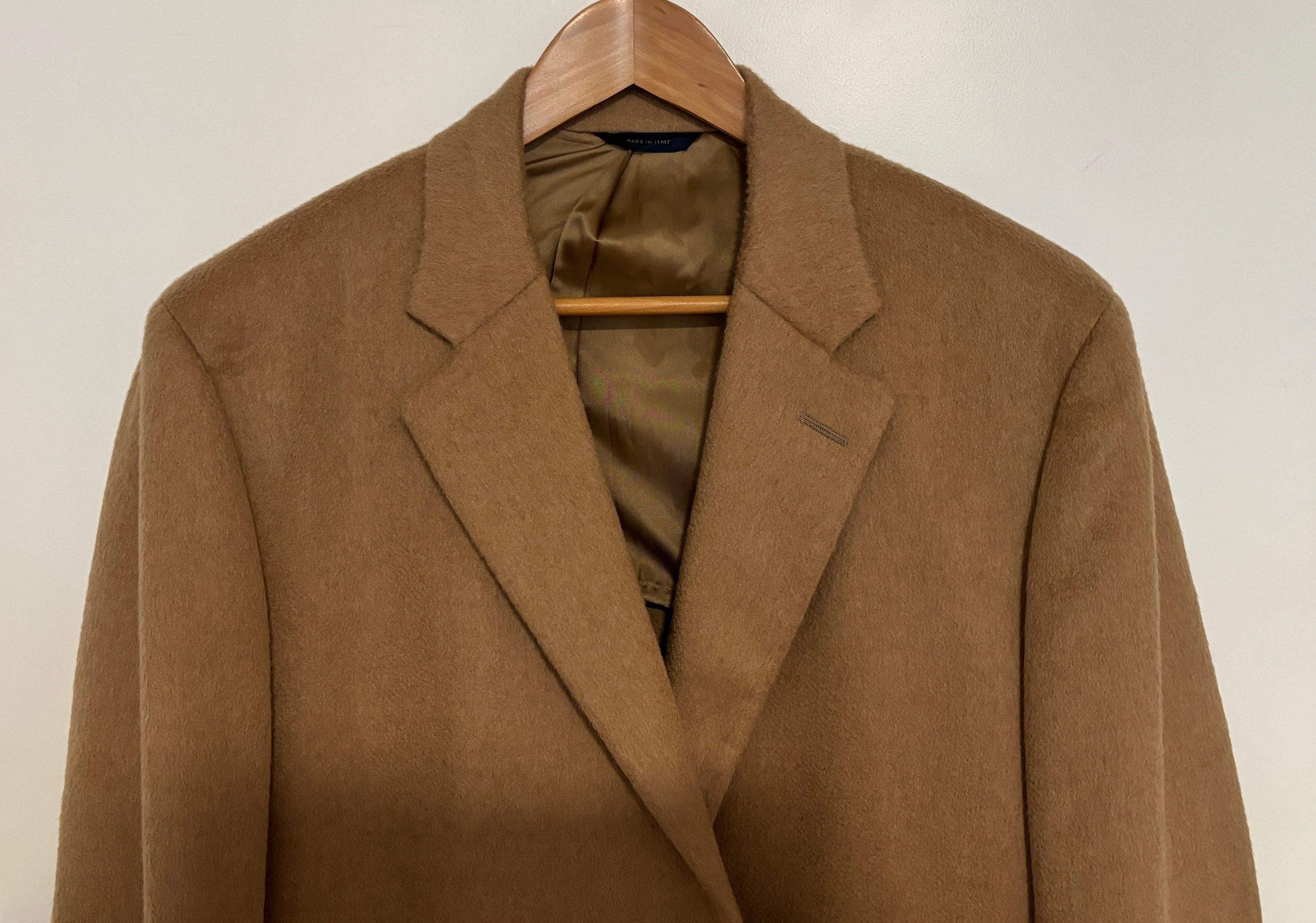 Brooks Brothers $1698 Made in Italy Camelhair Polo Coat/ Overcoat 44 - L/XL Size US L / EU 52-54 / 3 - 2 Thumbnail