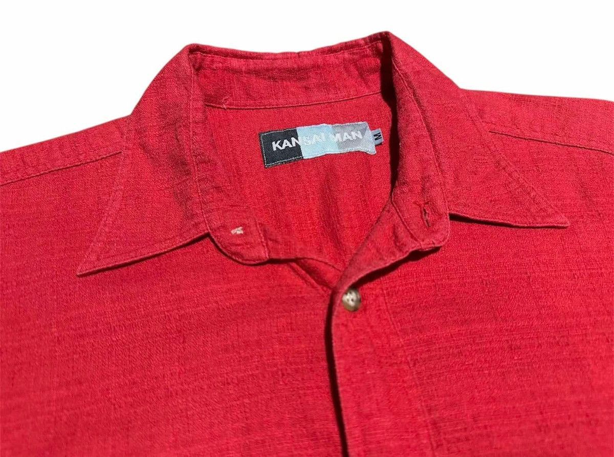 Japanese Brand 🔥Rare Design 80s Vintage Kansai Man Shirt Short Sleeve Size US M / EU 48-50 / 2 - 4 Thumbnail