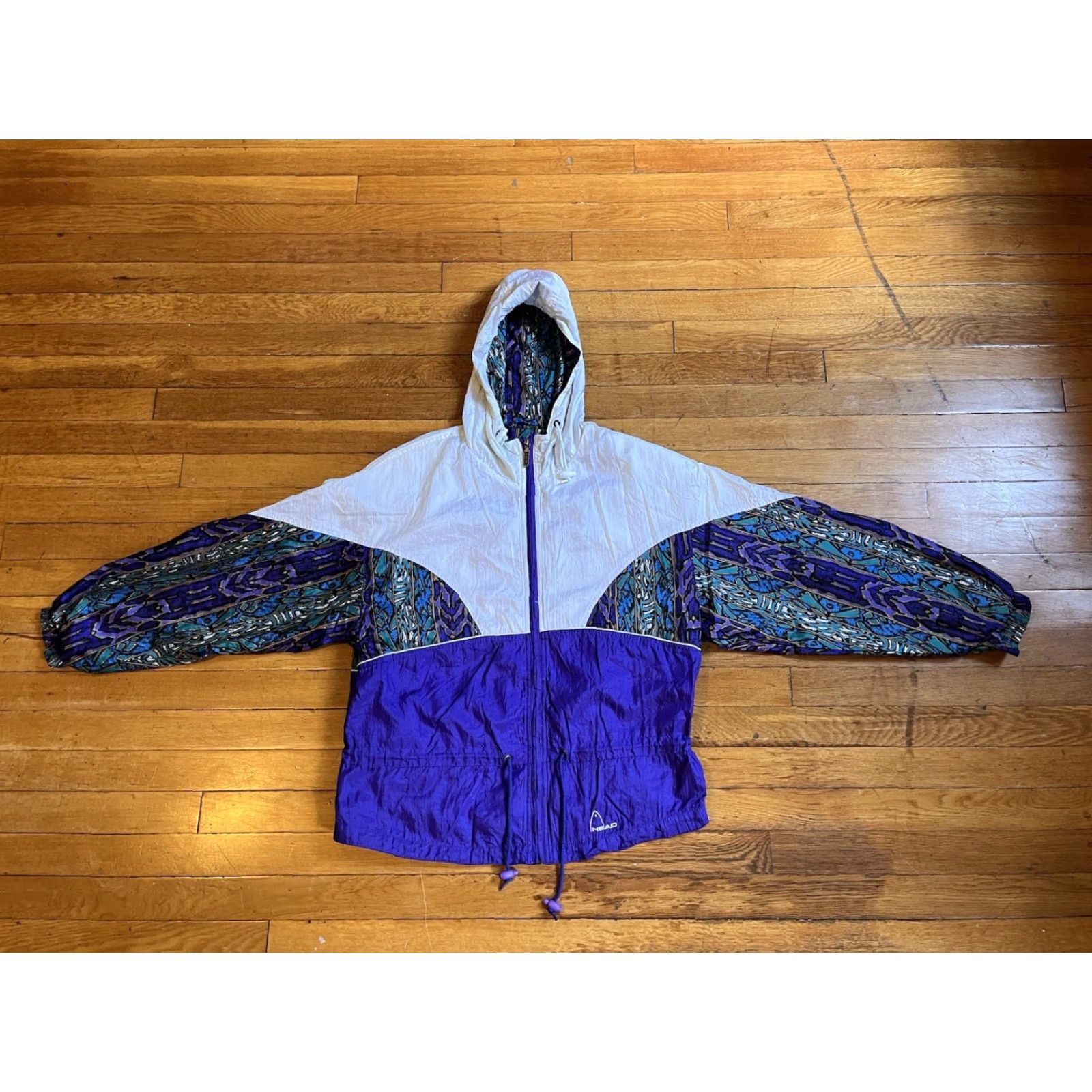 Vintage VINTAGE Head Windbreaker Track Jacket Womens L Purple Iridescent 90s Size L / US 10 / IT 46 - 2 Thumbnail