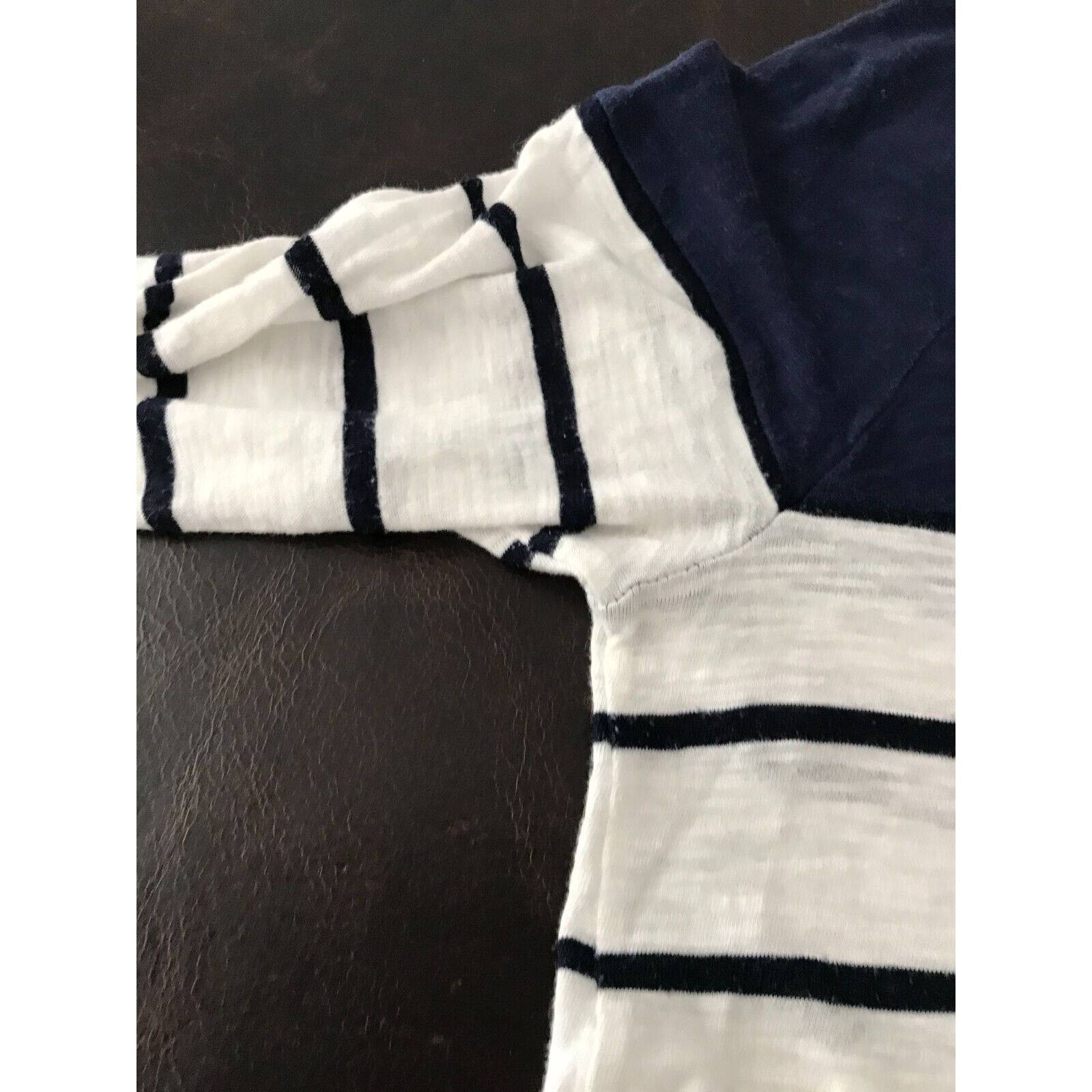 Anthropologie Anthropologie Postmark Women's Navy/White Striped Shirt Size M / US 6-8 / IT 42-44 - 12 Thumbnail