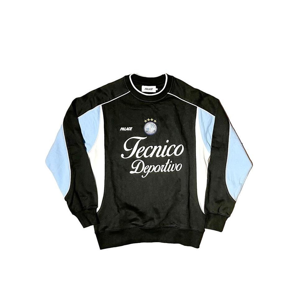 Image of Palace 'tecnico Deportivo' Massimo Forza Crewneck in Black, Men's (Size Large)