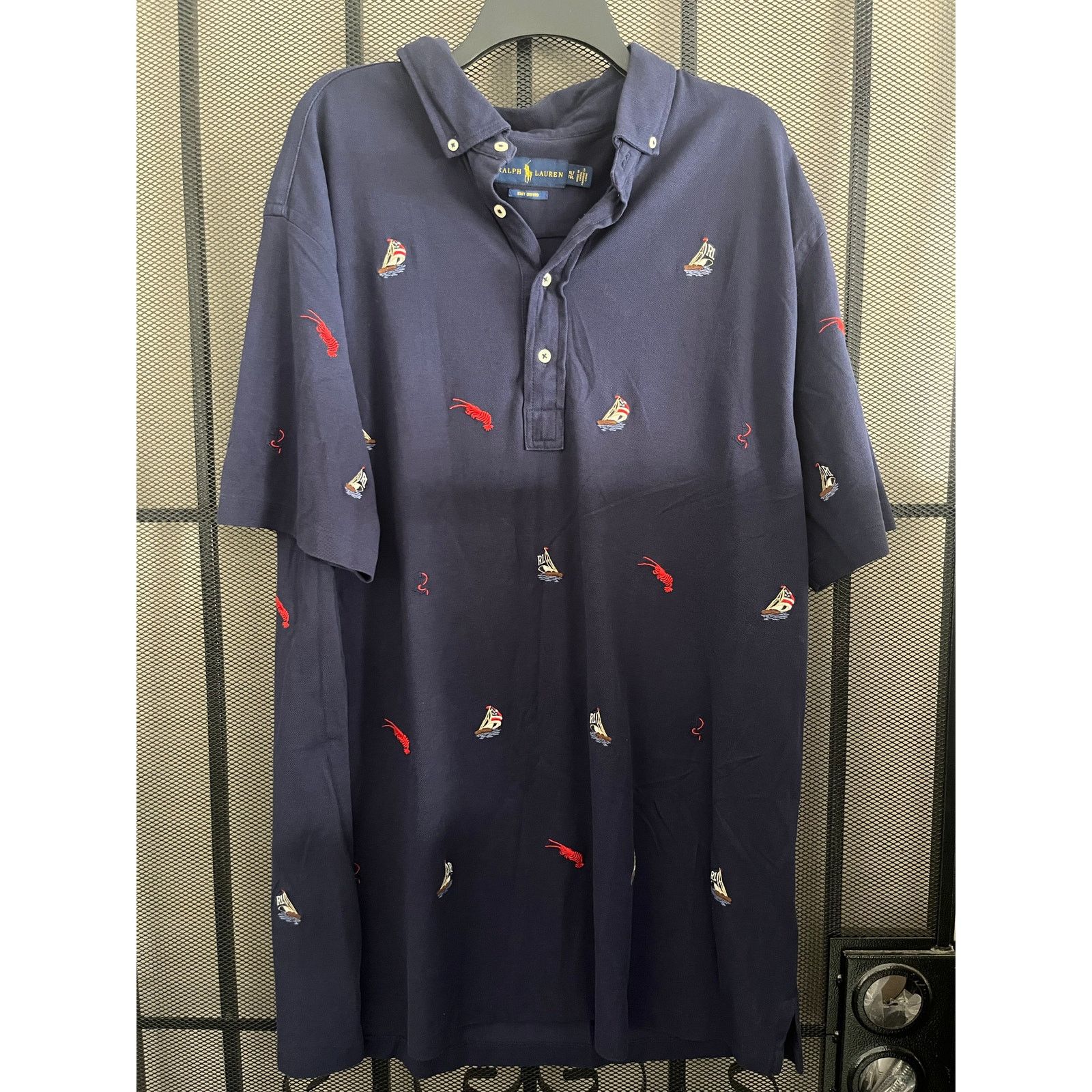 Polo Ralph Lauren Polo Ralph Lauren knit Oxford shirt embroidered nautical XLT Size US XL / EU 56 / 4 - 1 Thumbnail