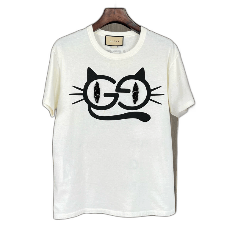 Gucci Gucci Cat Eye Short Sleeve TShirt-2505 Size US S / EU 44-46 / 1 - 1 Thumbnail