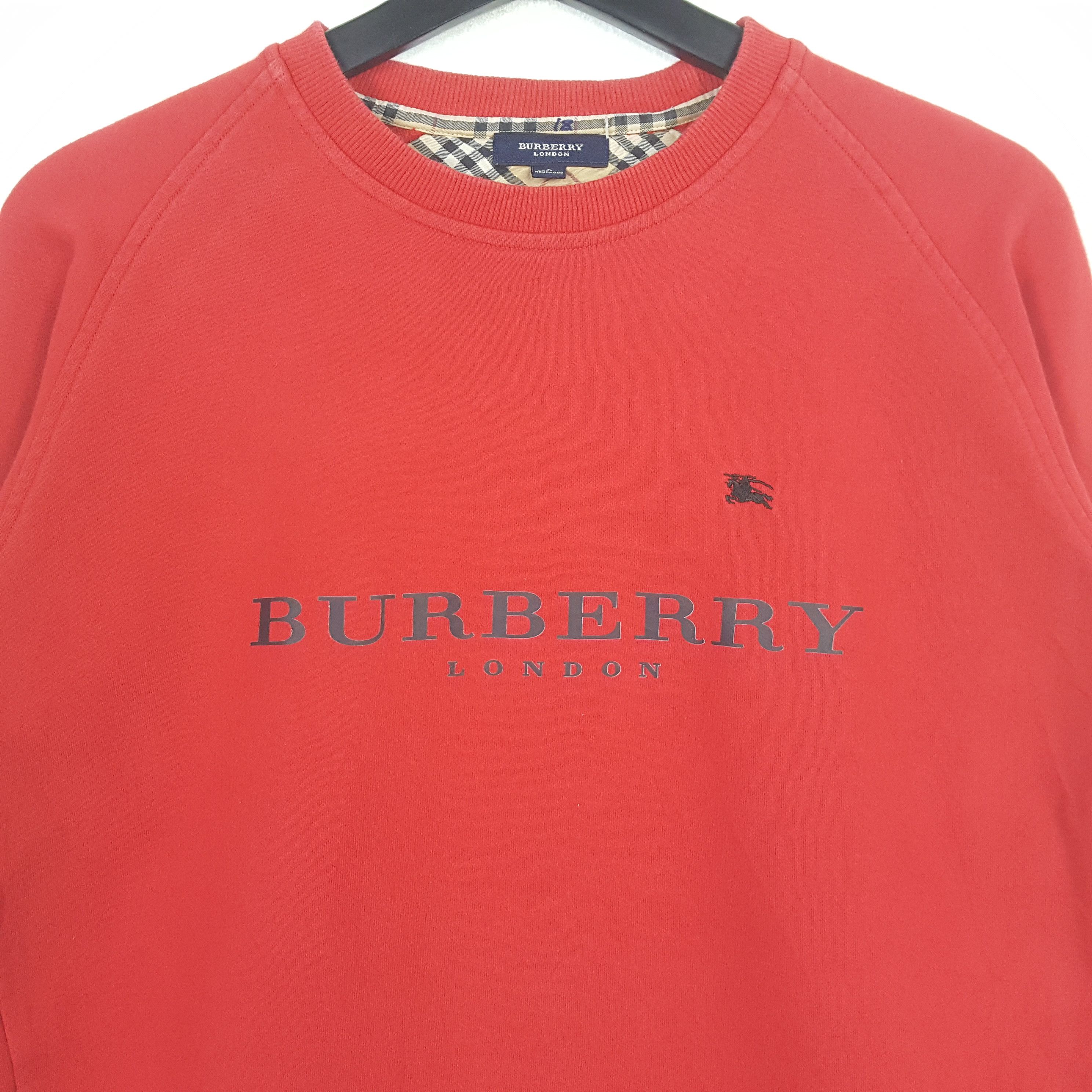 Burberry × Vintage Burberry London Fashion Brand Custom Art Sweatshirt Size S / US 4 / IT 40 - 2 Thumbnail
