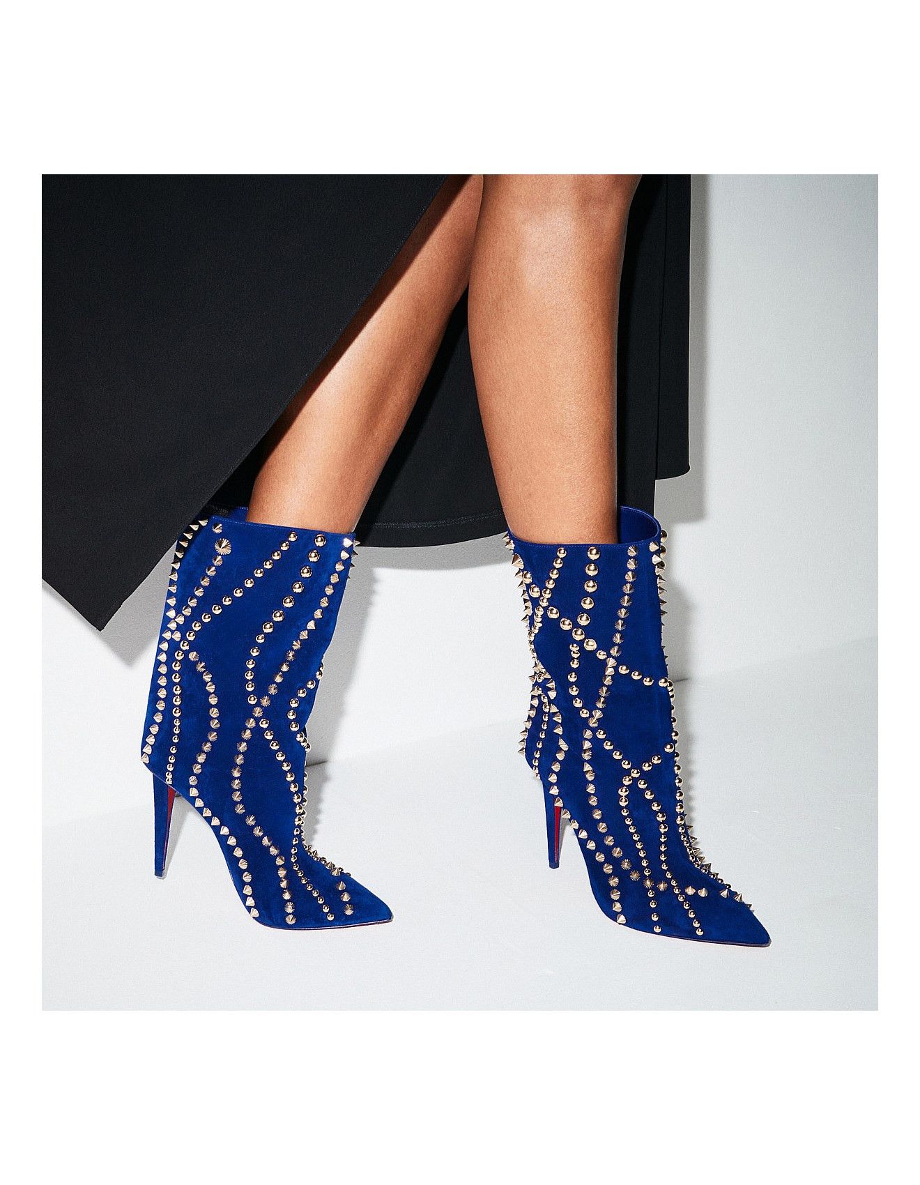 Christian Louboutin o1s1wg110225 CAstrilarge Booty in Blue Size US 8 / IT 38 - 5 Thumbnail