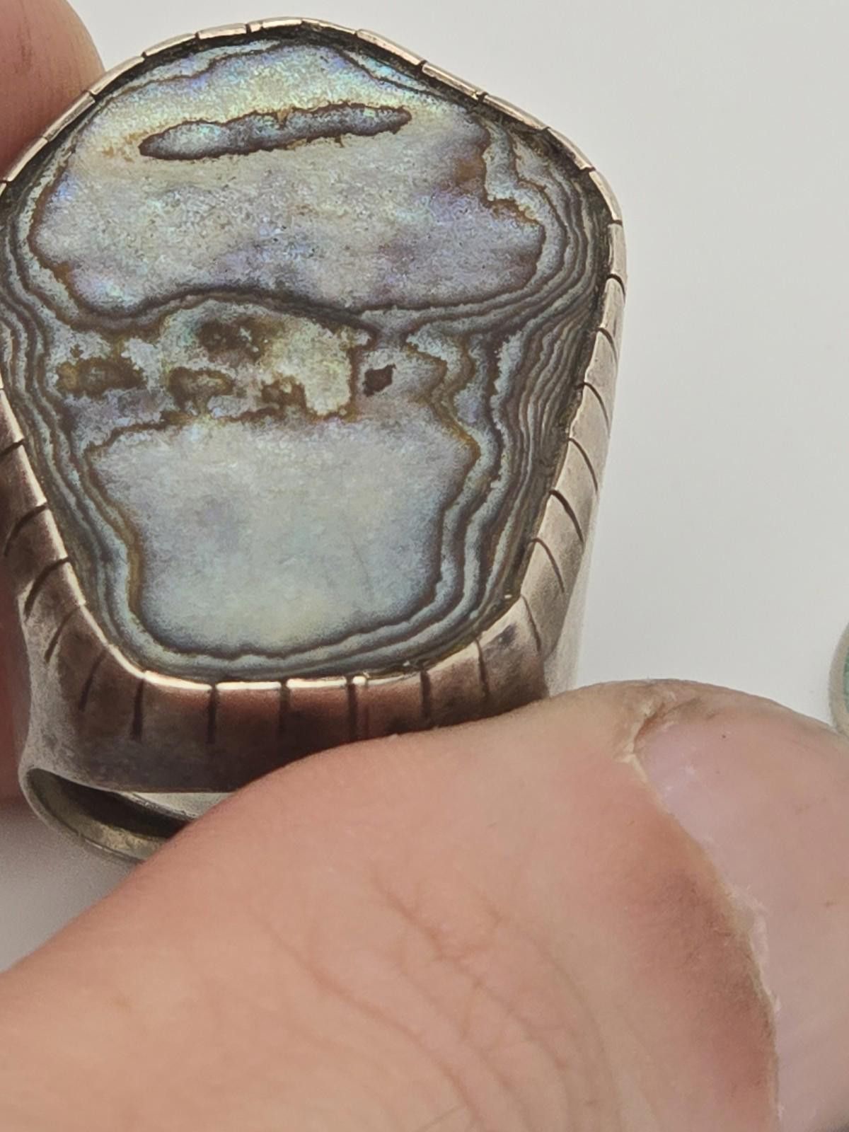 Other Rebecca Collins Silver Stalactite Agate Statement Ring 7 Size ONE SIZE - 1 Thumbnail