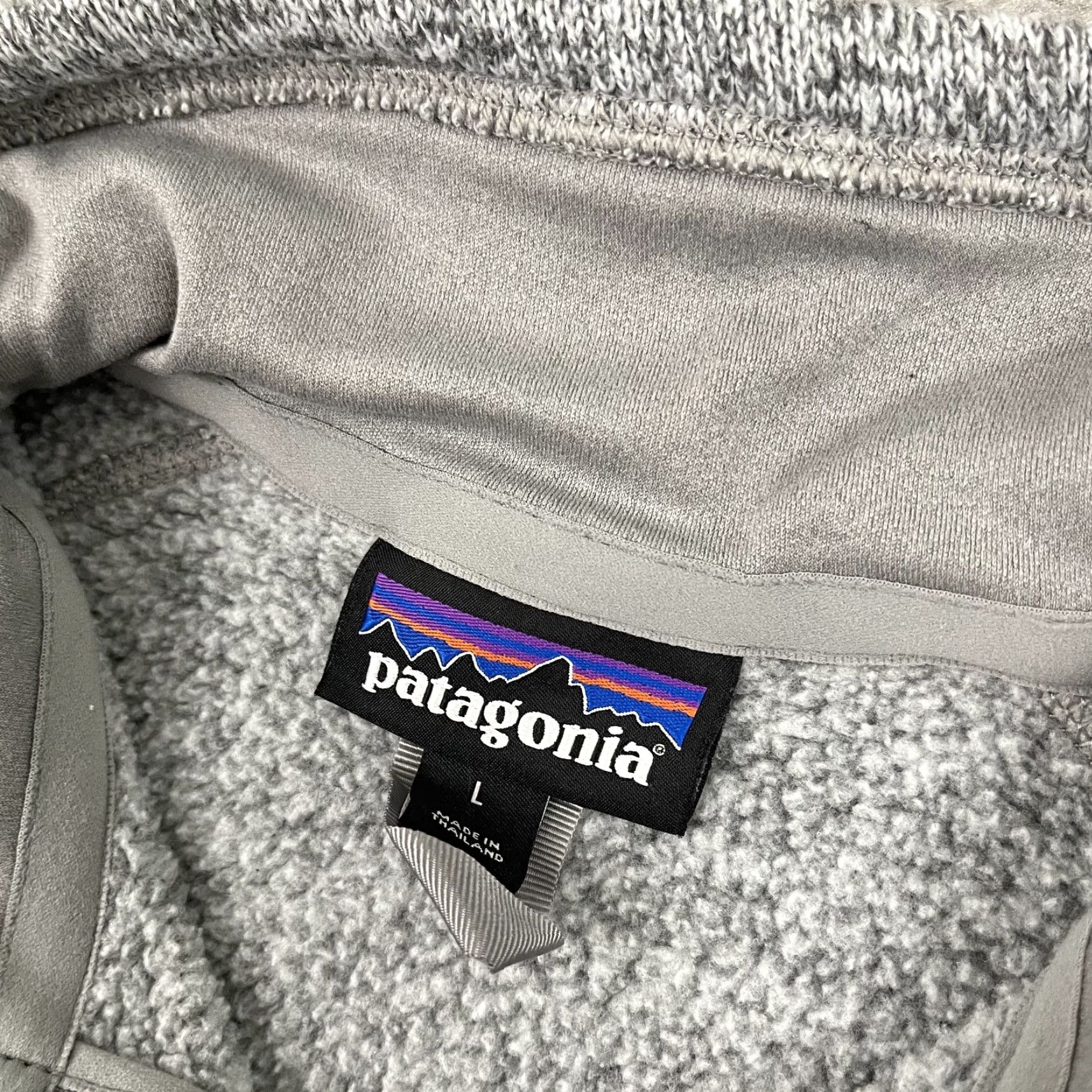 Patagonia Patagonia Sweater Women Large Gray Fleece 1/4 Zip Pullover Preppy Size L / US 10 / IT 46 - 4 Thumbnail