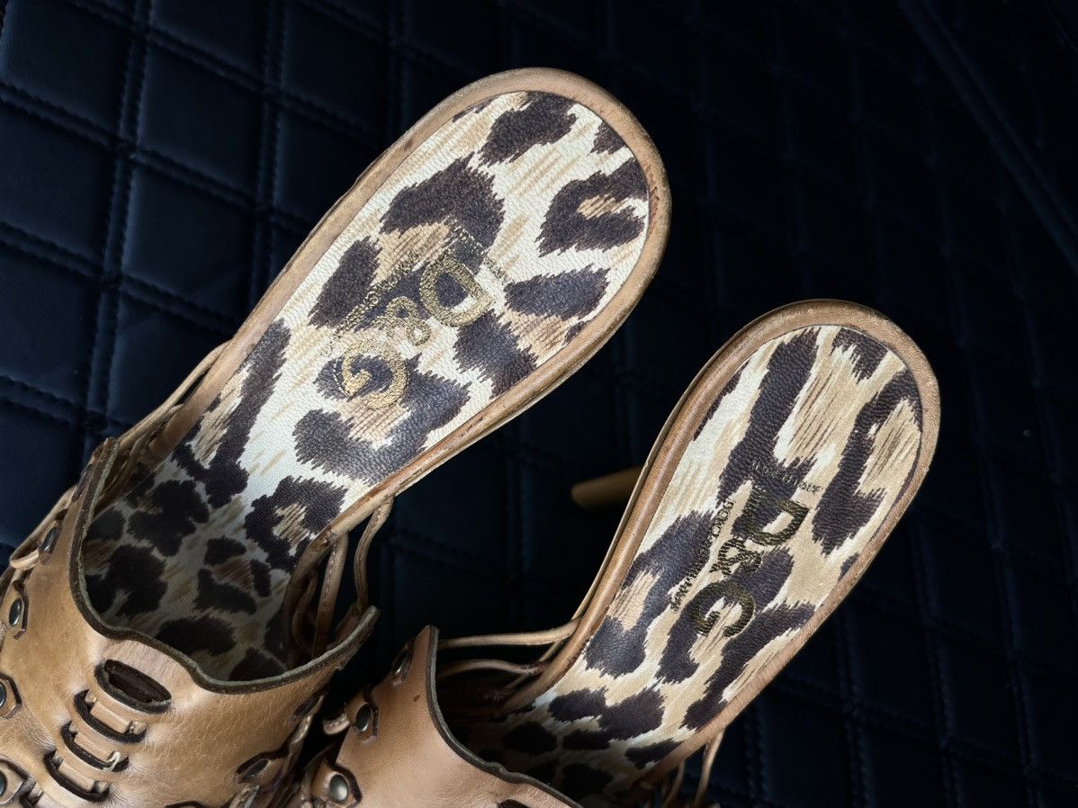 Dolce & Gabbana 2000s Dolce&Gabbana Leopard High Heel Mules Size US 7 / IT 37 - 6 Thumbnail