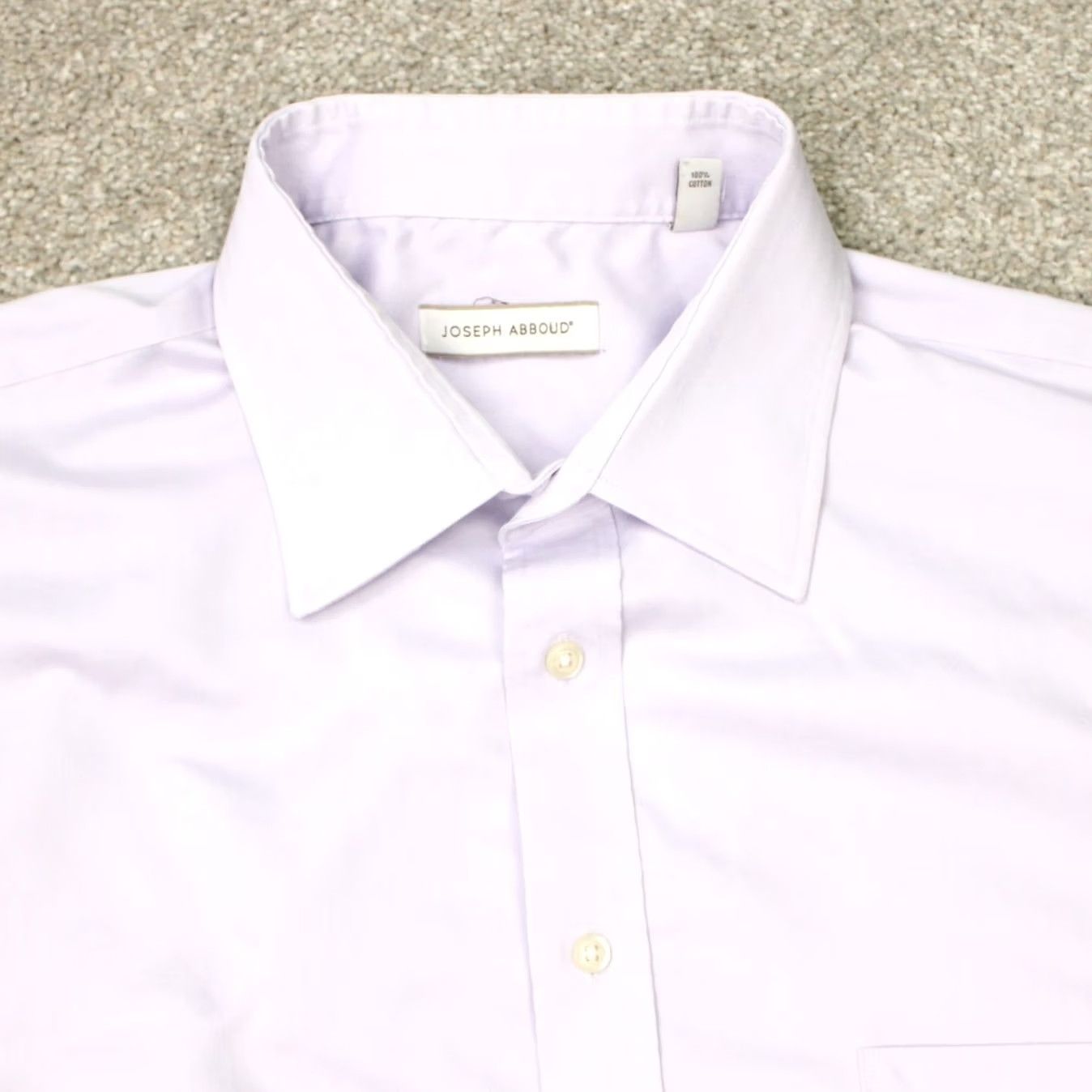 Joseph Abboud Joseph Abboud Shirt Mens 17 1/2 36/37 Tall Purple Non-Iron Cotton Long Sleeve Size US XXL / EU 58 / 5 - 4 Thumbnail