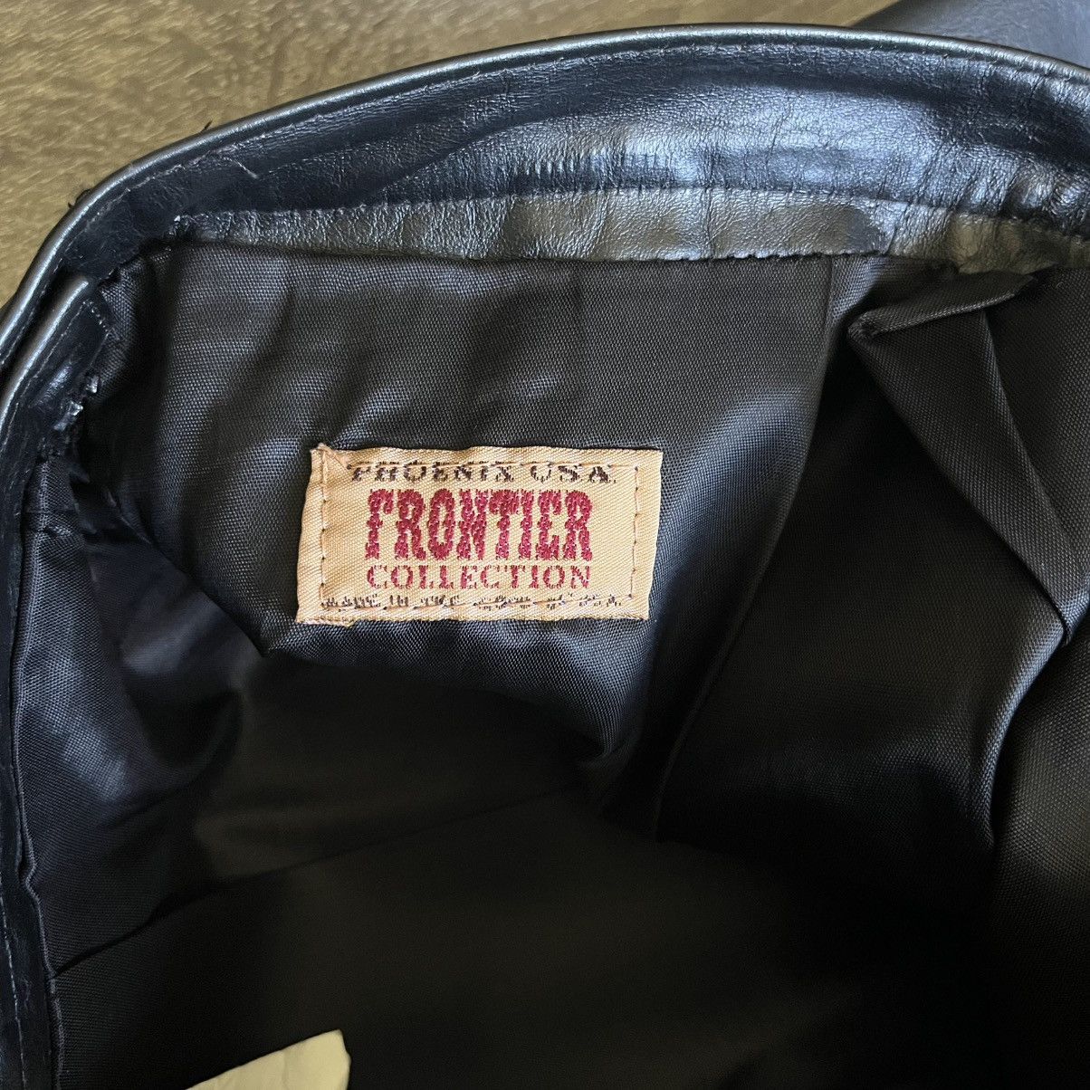 Genuine Leather Vintage Phoenix USA Frontier Collection Pig Leather Skirt Size 26" / US 2 / IT 38 - 8 Thumbnail