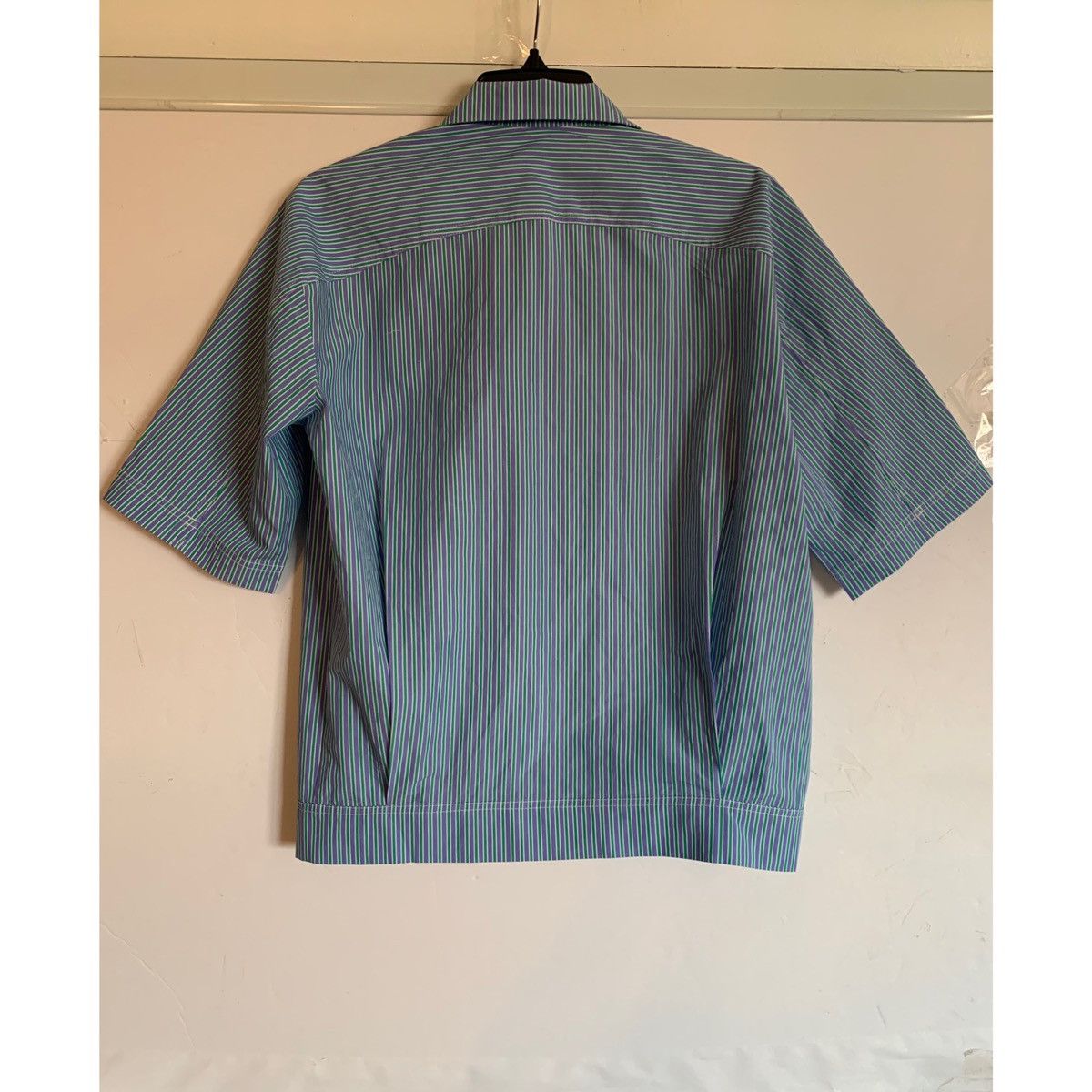 GOETZE GOETZE PLEATED CROPPED STRIPE SHIRT JACKET Size US S / EU 44-46 / 1 - 6 Thumbnail
