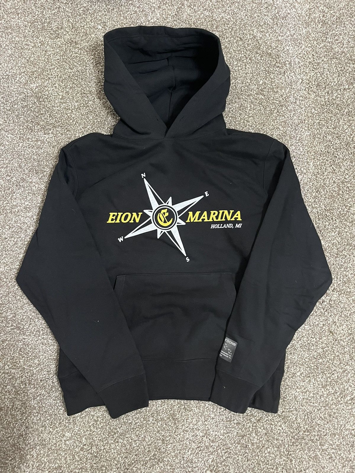 image of Eion Jackson Marina Hoodie in Black, Men's (Size Large)