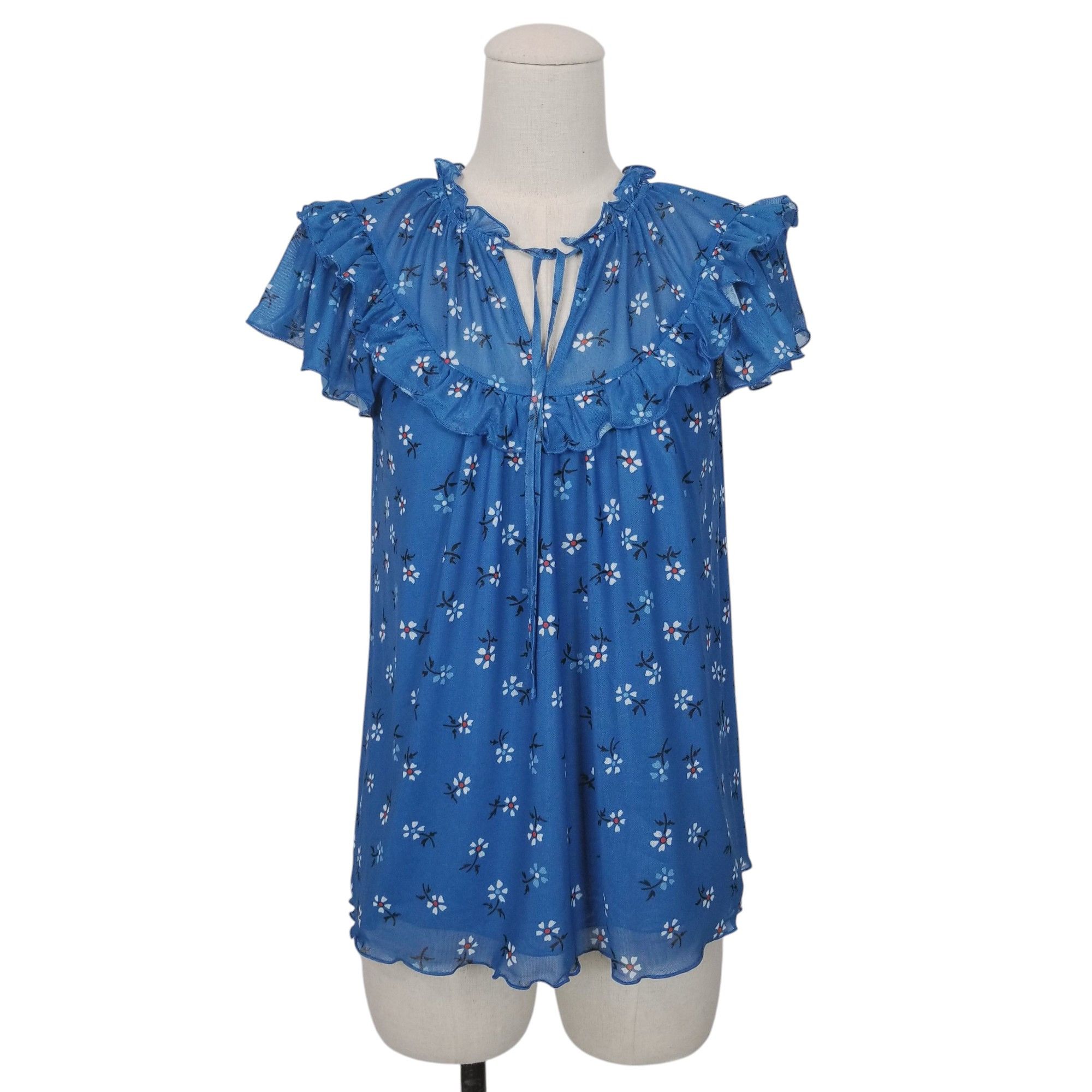 Other NWT Draper James Raelynn Top Flutter Sleeve Blouse Sz Small Size S / US 4 / IT 40 - 1 Thumbnail