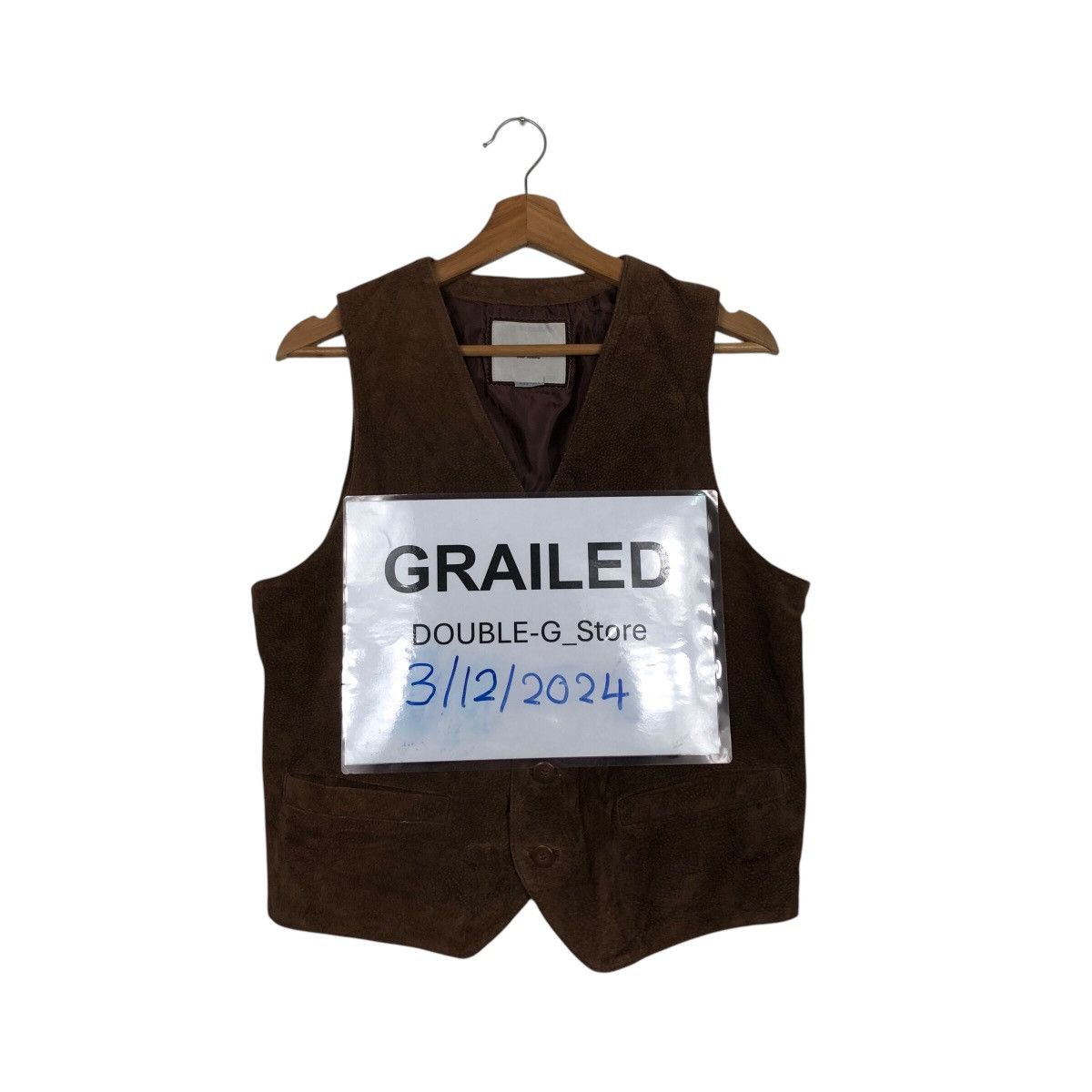 Japanese Brand 📌Vintage Utility Biker Vest Genuine Leather Red Skins Size US M / EU 48-50 / 2 - 1 Thumbnail
