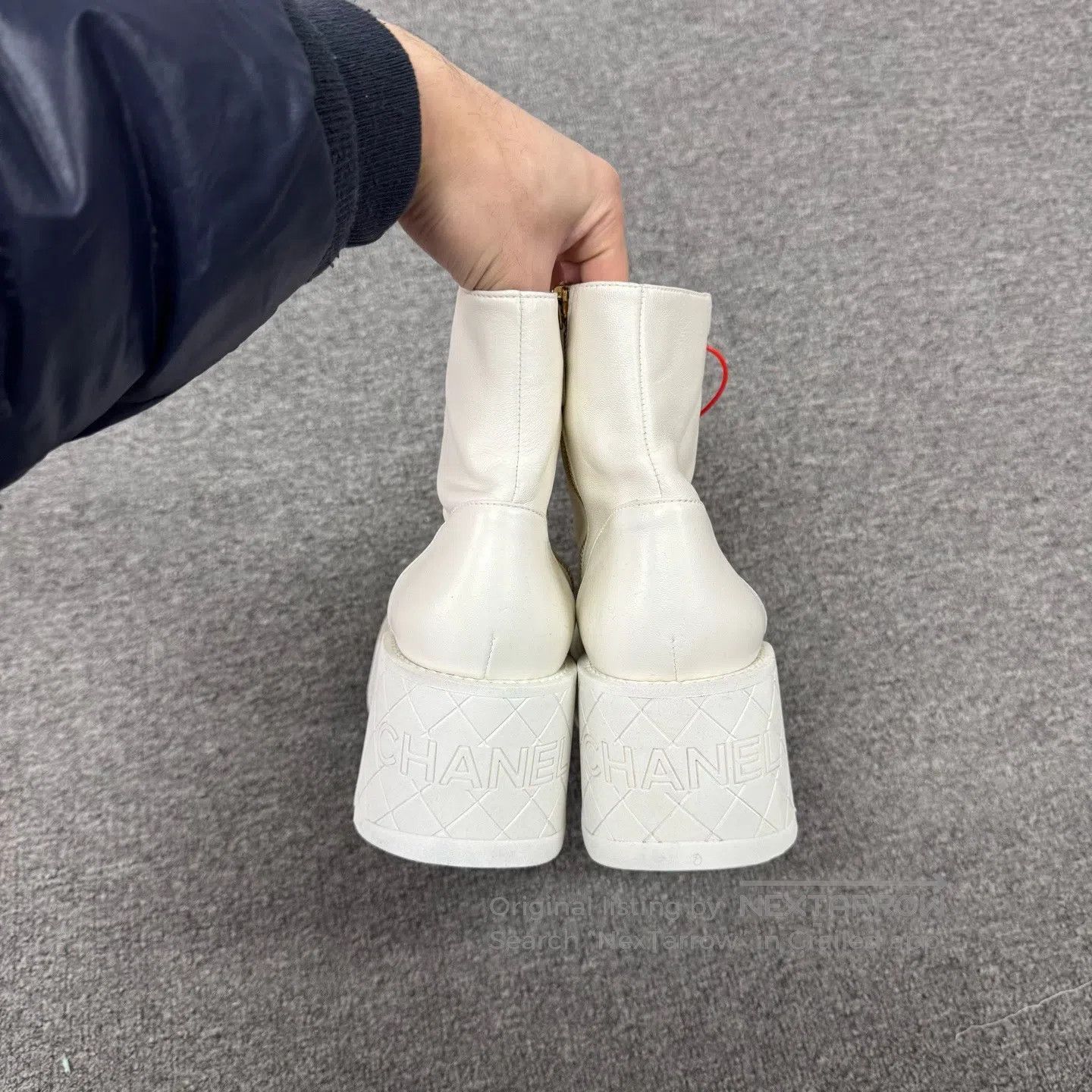 Chanel Chanel Thick leather sole Martin boots| Size US 8.5 / IT 38.5 - 4 Thumbnail