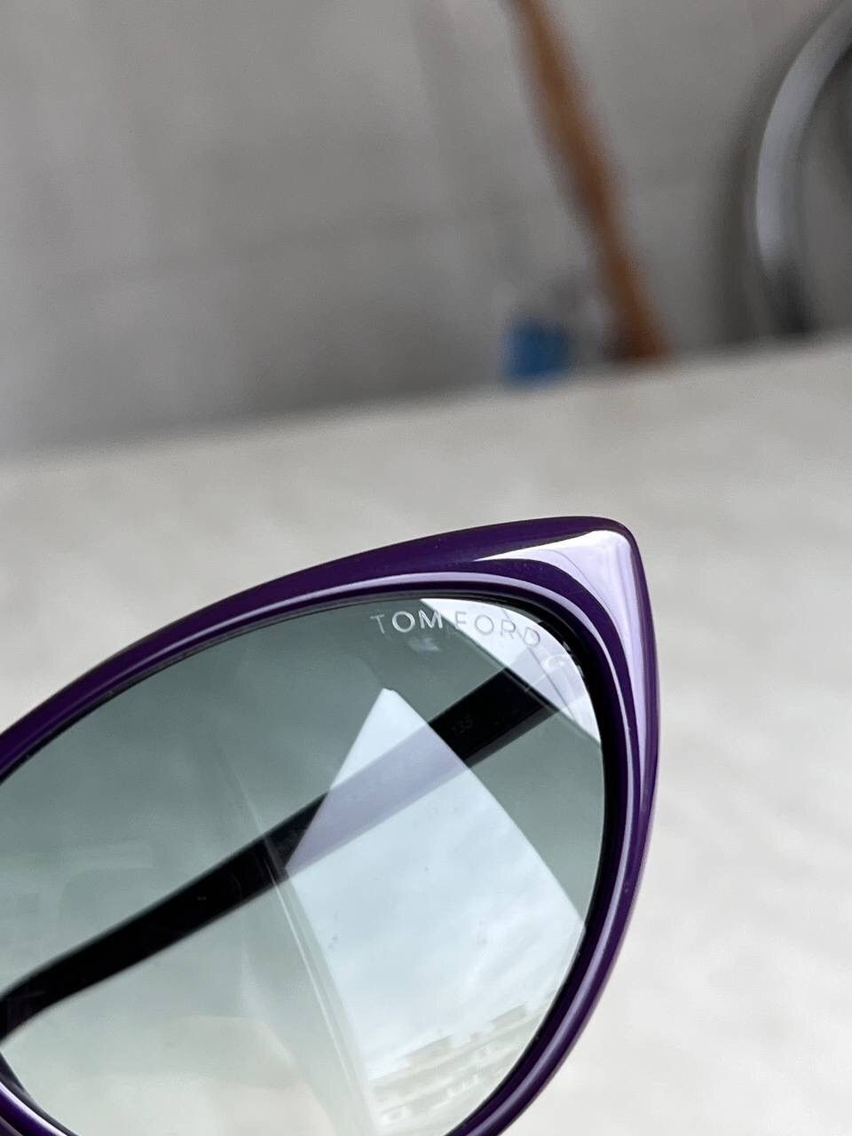 Tom Ford Tom Ford Anastasia Sunglasses Eyewear's Purple Cat Eye Frame Size ONE SIZE - 7 Thumbnail