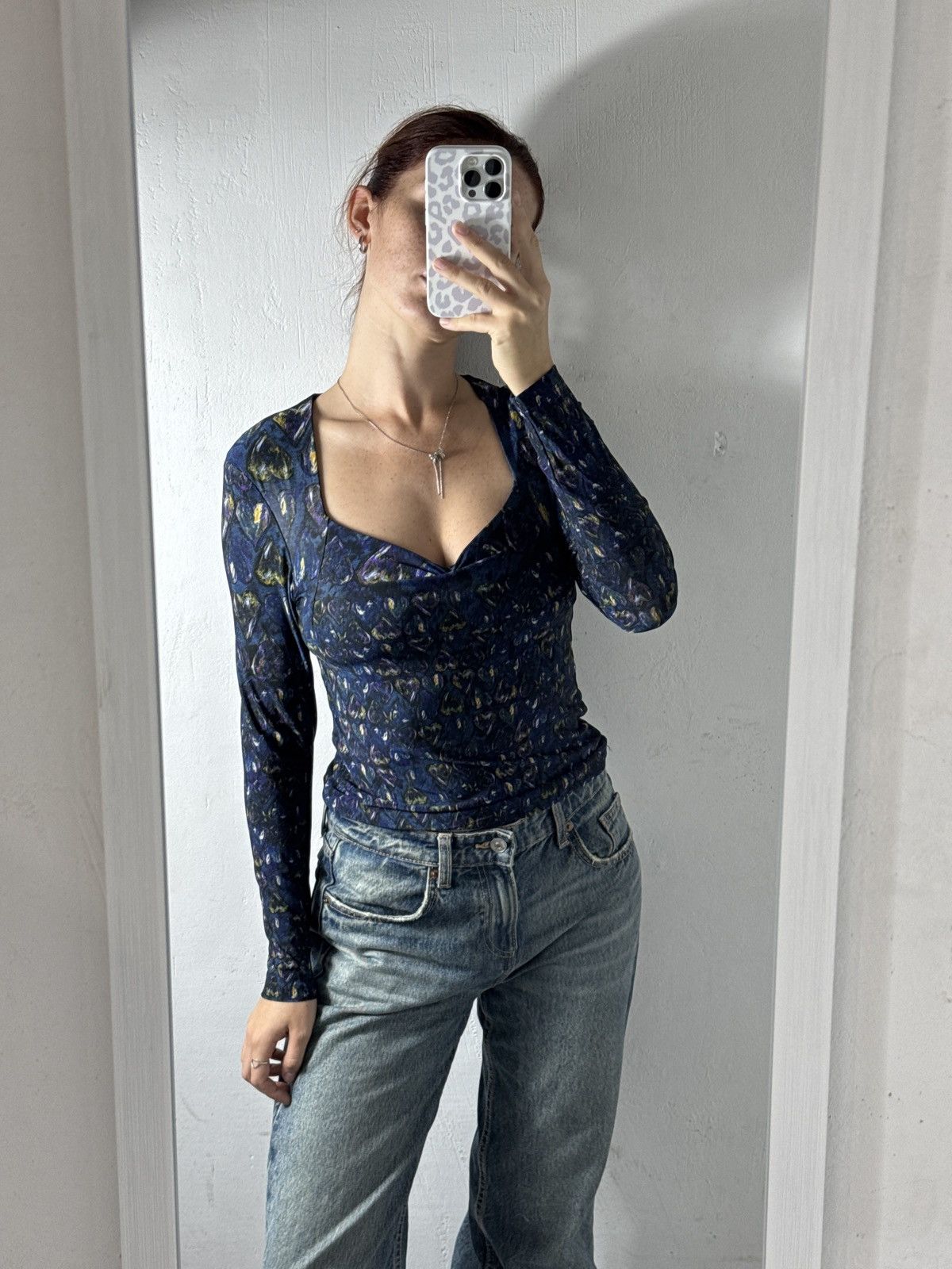 Roberto Cavalli VINTAGE ROBERTO CAVALLI 2000s HEART MONOGRAM LONG SLEEVE Size M / US 6-8 / IT 42-44 - 2 Thumbnail