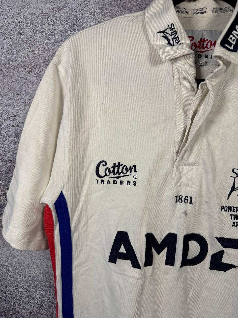 Cotton Traders × Vintage Vintage Sale Sharks Rugby Shirt S Cotton Traders 2004 Jersey Size US S / EU 44-46 / 1 - 4 Thumbnail