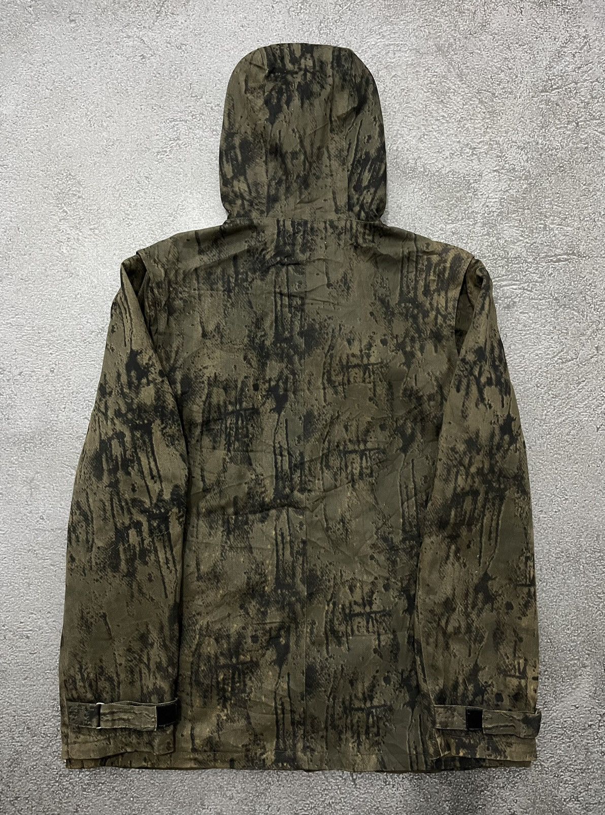 In The Attic 2000s In the Attic Punk Denim Hood Jacket Rare Size US L / EU 52-54 / 3 - 5 Thumbnail