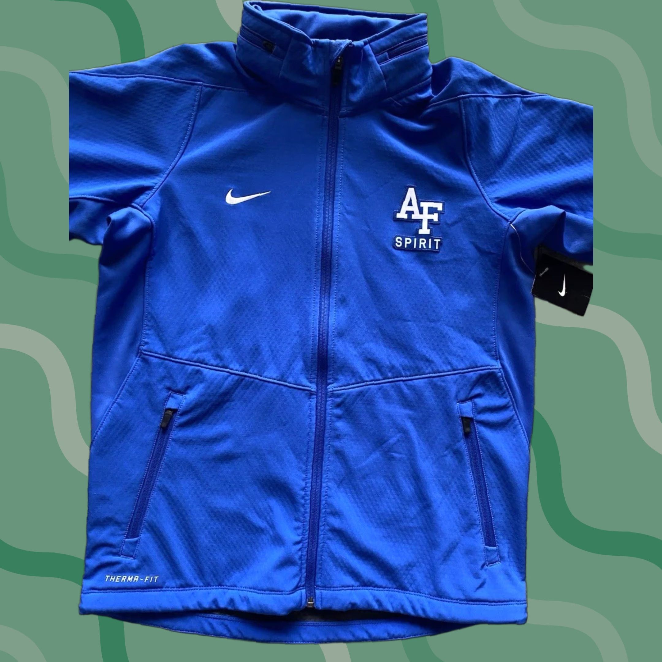 Nike Nike Therma-Fit Air Force Jacket MENS Medium W/ Hidden Hood & Audio Pocket NWT Blue Size US M / EU 48-50 / 2 - 1 Thumbnail