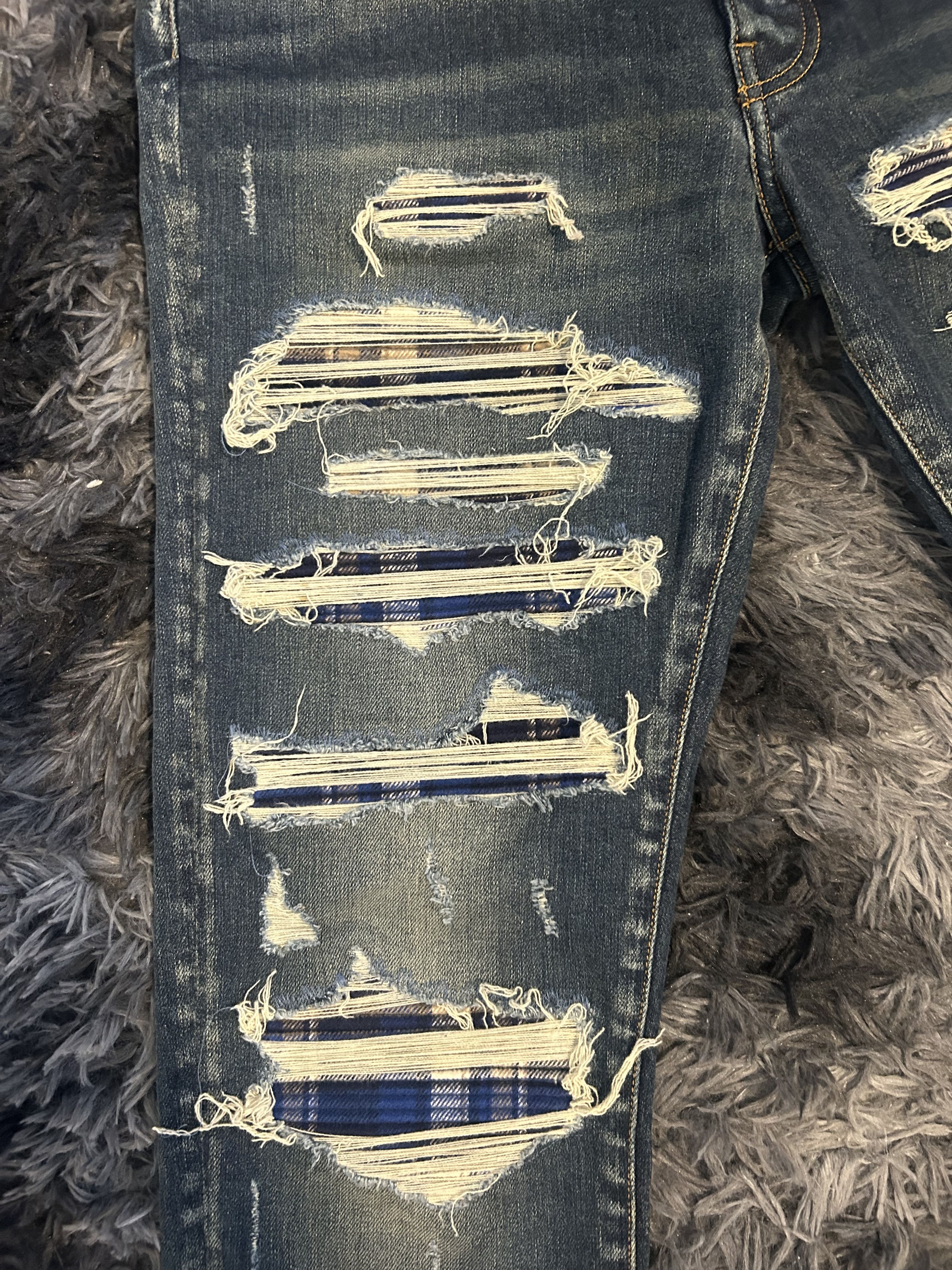 Amiri Amiri Plaid Bandana Thrasher Jean Size US 34 / EU 50 - 2 Thumbnail