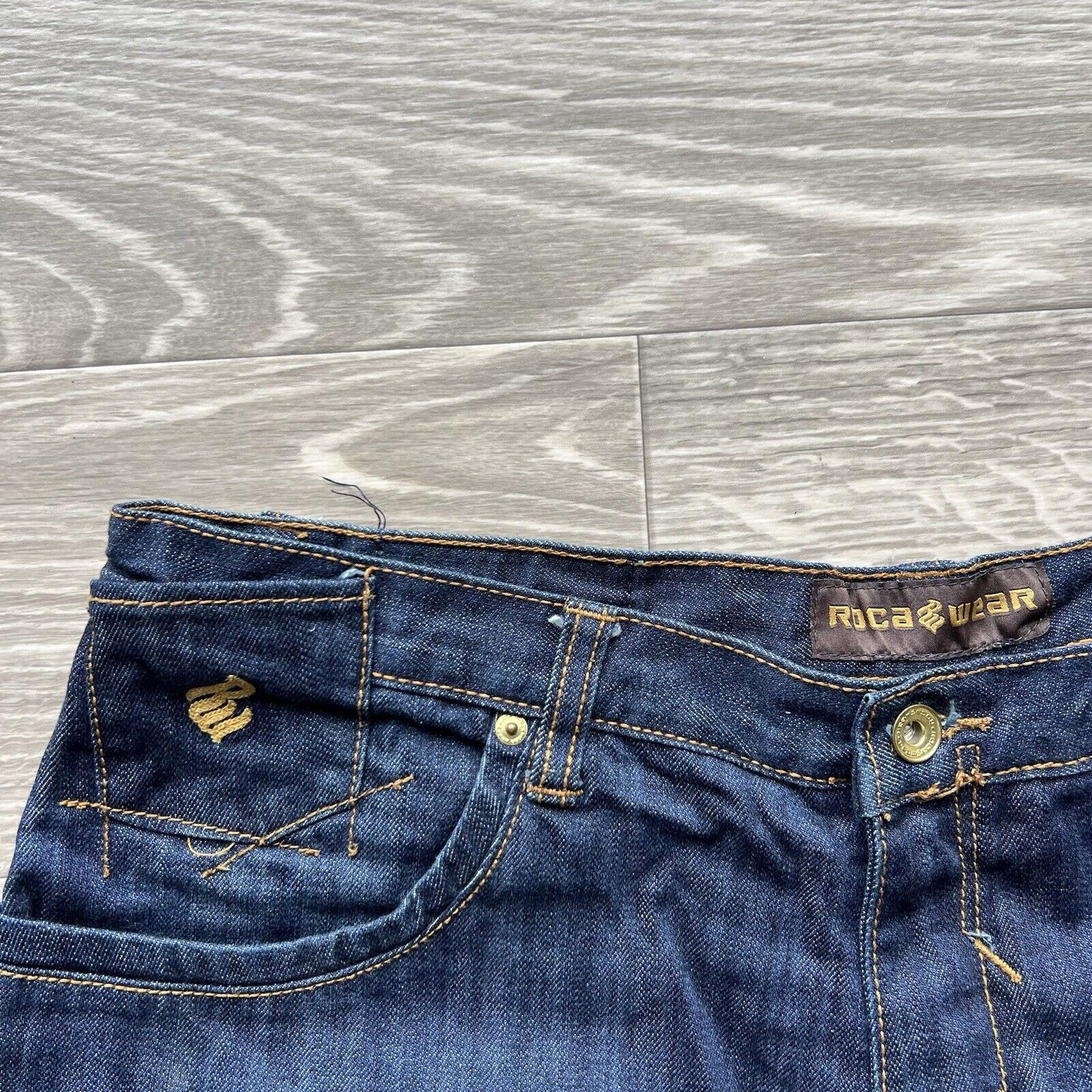 Rocawear Vintage Y2K Rocawear Jeans Baggy Wide Leg Embroidered Grunge Size US 36 / EU 52 - 7 Thumbnail