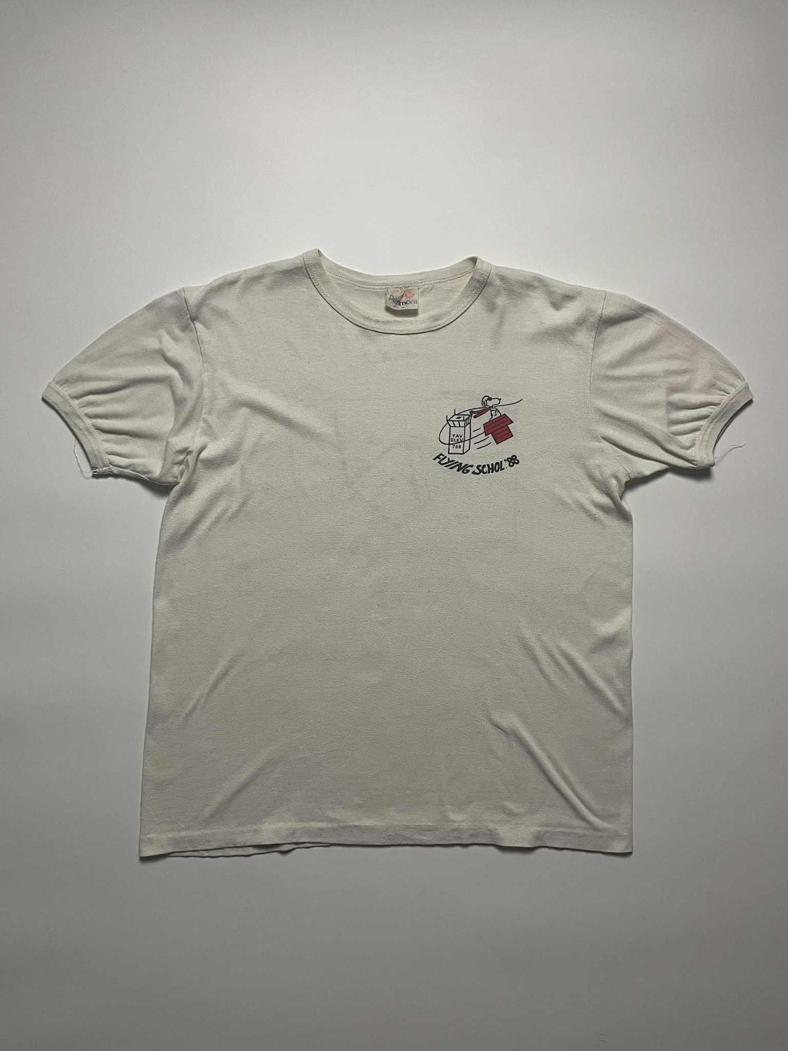 Vintage Vintage 80s Snoopy Peanuts Flight Shirt Size US M / EU 48-50 / 2 - 1 Thumbnail