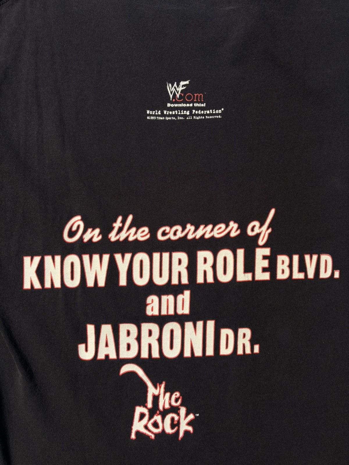 WWF Vtg WWF The Rock Smackdown Hotel 90’s WWE Wrestling USA Sz L Size US L / EU 52-54 / 3 - 7 Thumbnail