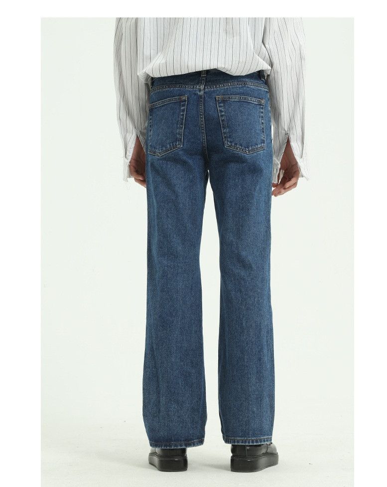 Japanese Brand × Jean Dark blue washed non-stretch bootcut jeans Size US 32 / EU 48 - 5 Thumbnail
