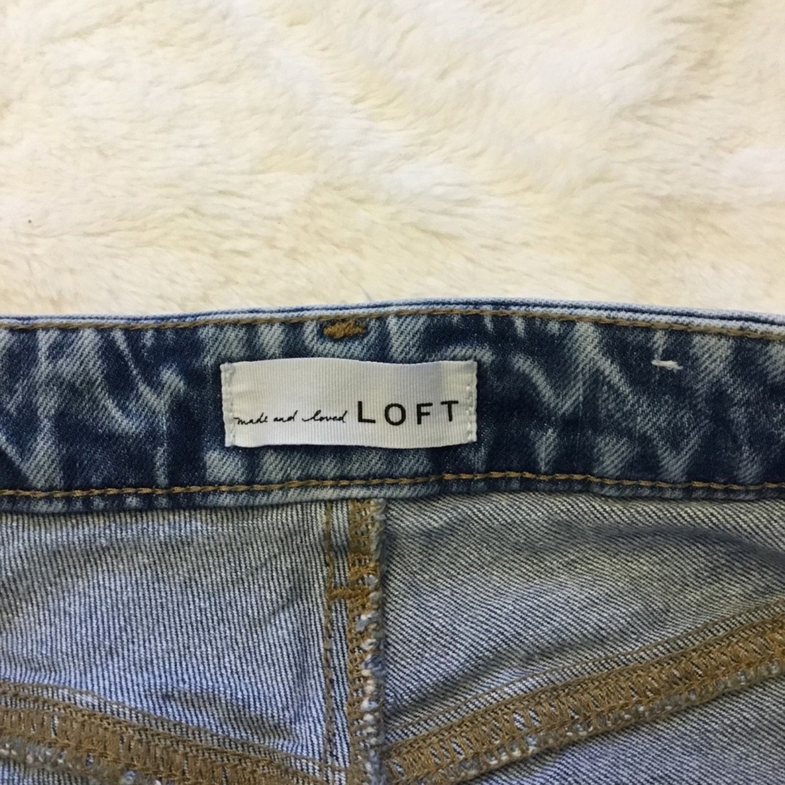 Loft Loft Blue Curvy High Waist Straight Crop Jeans Size 30" / US 8 / IT 44 - 12 Thumbnail