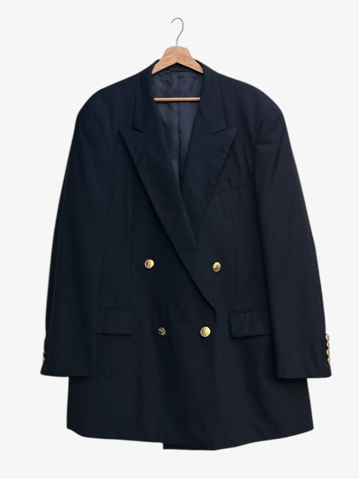 Moschino Moschino Cheap and Chic Navy Double Breasted Tailored Jacket Size US L / EU 52-54 / 3 - 2 Thumbnail