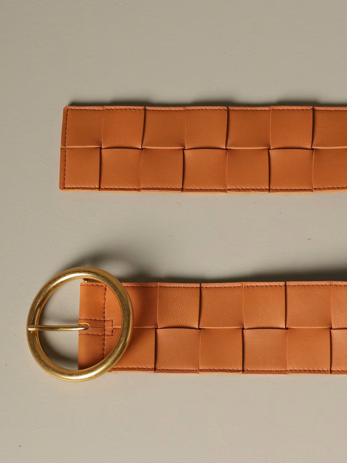 Bottega Veneta o1n1vont0425 Size: 70 / Maxi Intreccio Belt in White Size ONE SIZE - 2 Thumbnail