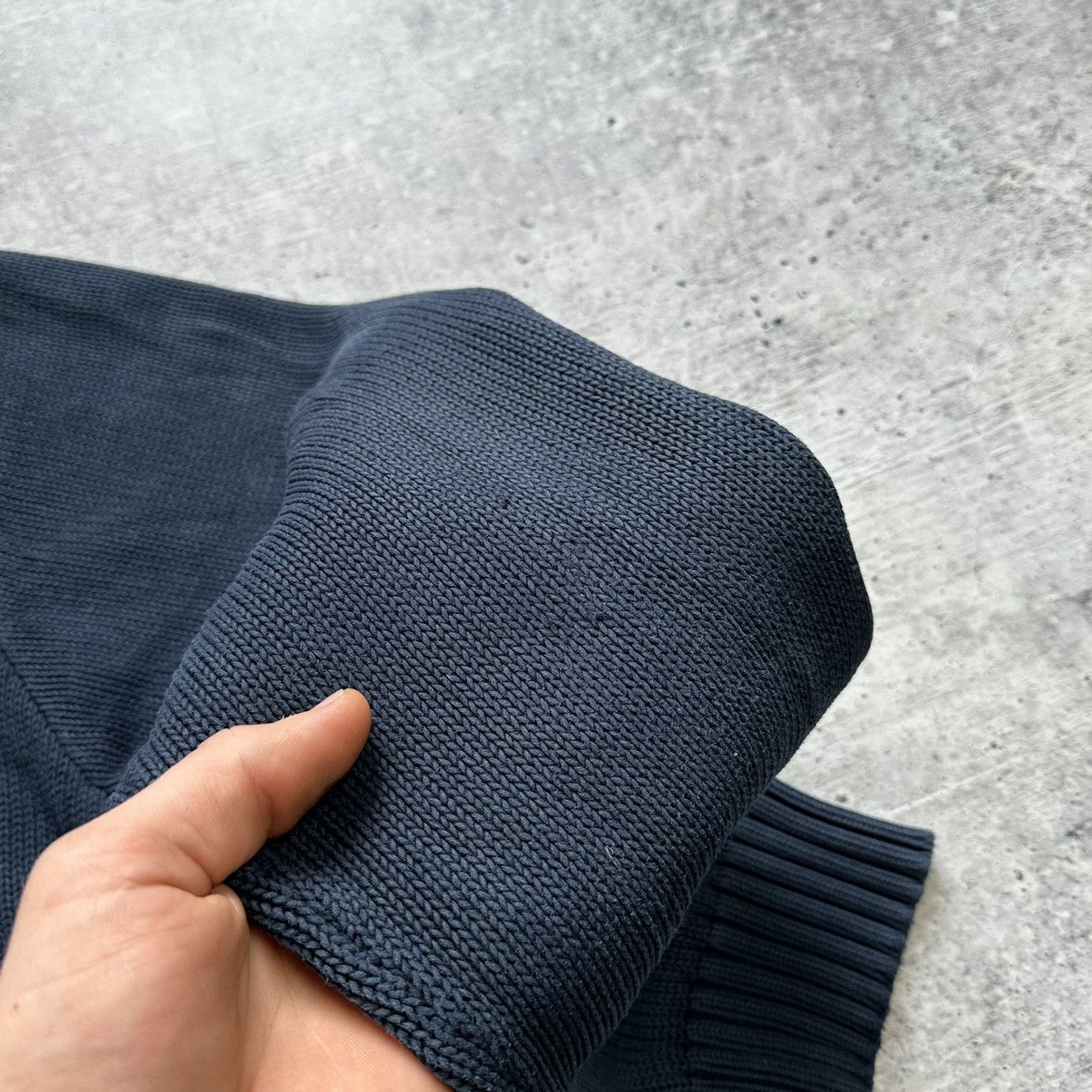 Vintage Vintage Polo Ralph Lauren Knitted Sweater Navy Blue Men’s Size US XL / EU 56 / 4 - 13 Thumbnail