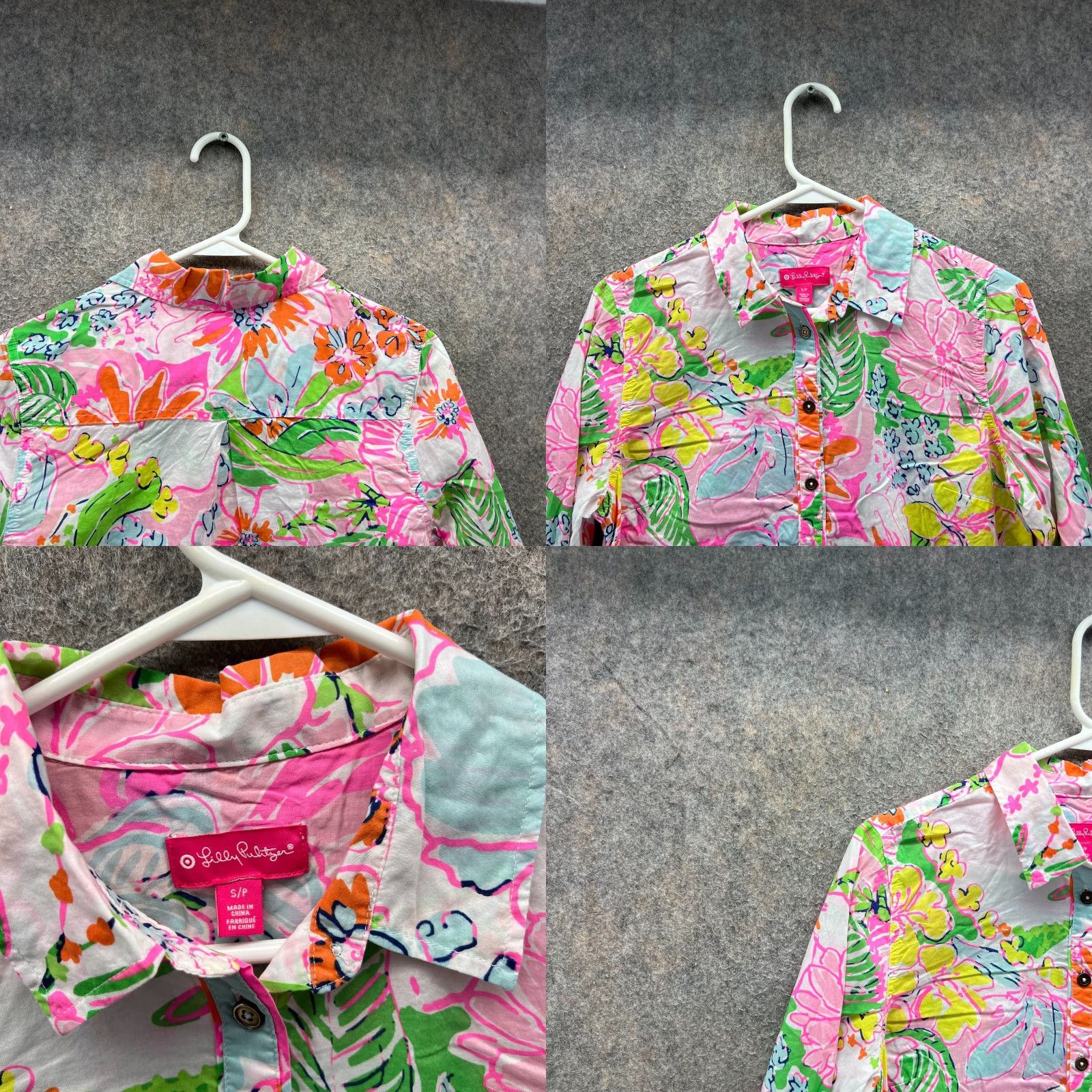 Lilly Pulitzer Lilly Pulitzer Shirt Women Small Button Down Multicolor Floral Paisley abstract Shirt Mens? Size S / US 4 / IT 40 - 8 Thumbnail