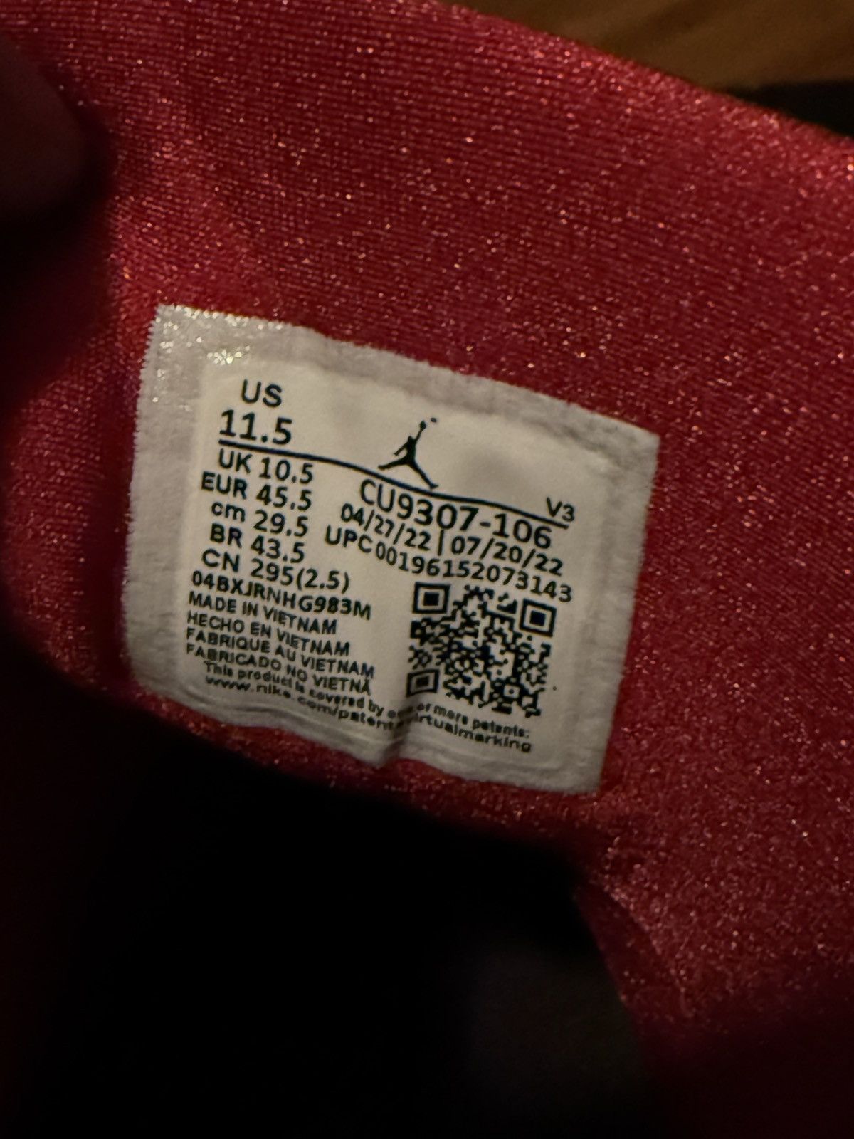 Jordan Brand Jordan 7 Cardinal Size US 11.5 / EU 44-45 - 7 Thumbnail