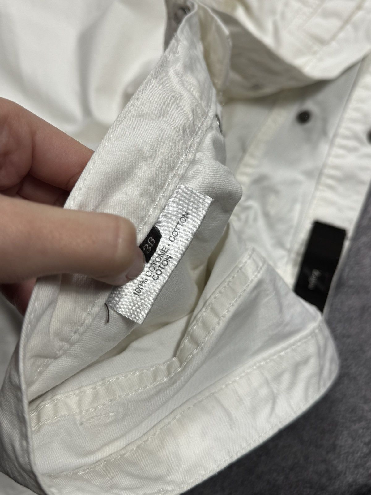 Ermenegildo Zegna Zegna White Denim-Style Trousers Size US 36 / EU 52 - 6 Thumbnail