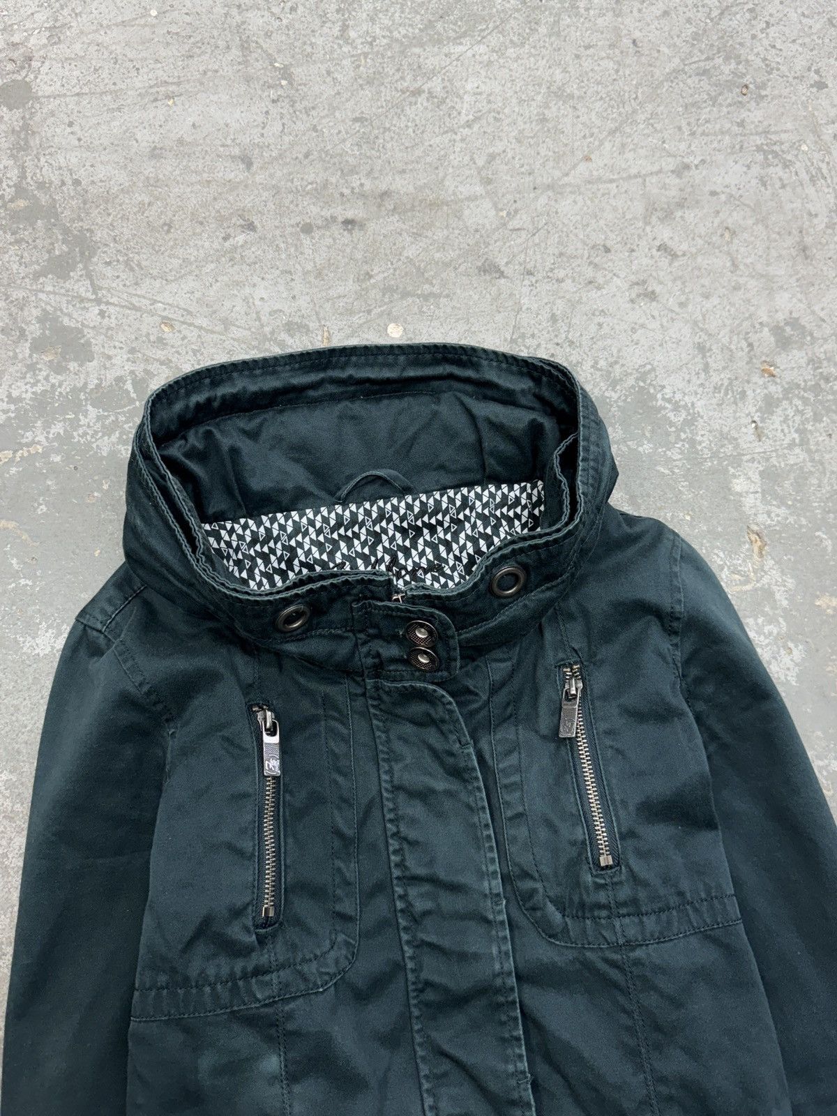 Vintage y2k Denim Bomber Jacket Size M / US 6-8 / IT 42-44 - 6 Thumbnail