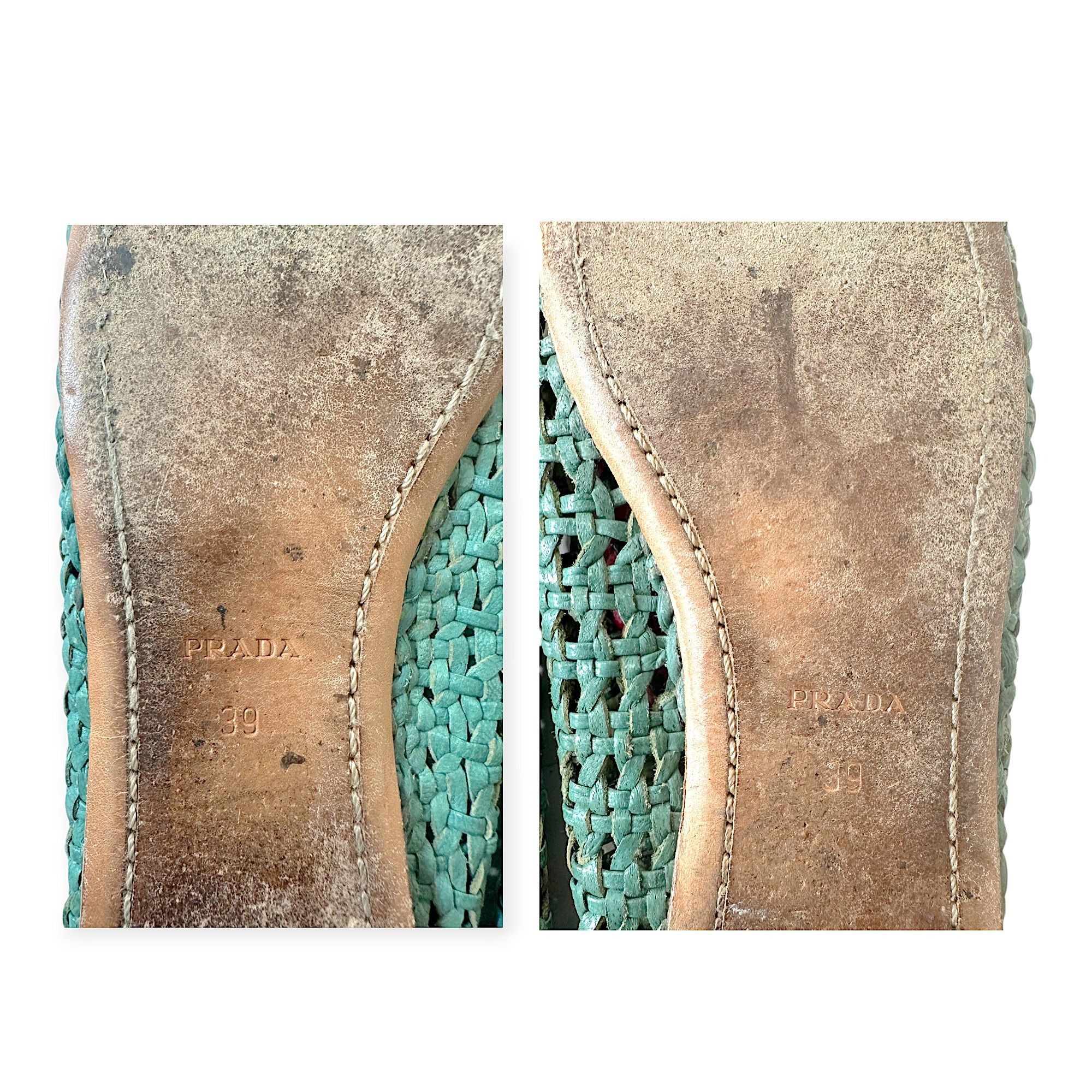 Prada Prada SS2010 Limited Edition Woven Madras Leather Flats – Si Size US 9 / IT 39 - 10 Thumbnail