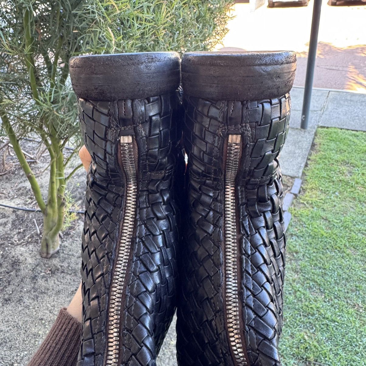 Guidi Rare, brand-new Guidi Archive 989 woven long boots, size 42 Size US 9 / EU 42 - 9 Thumbnail