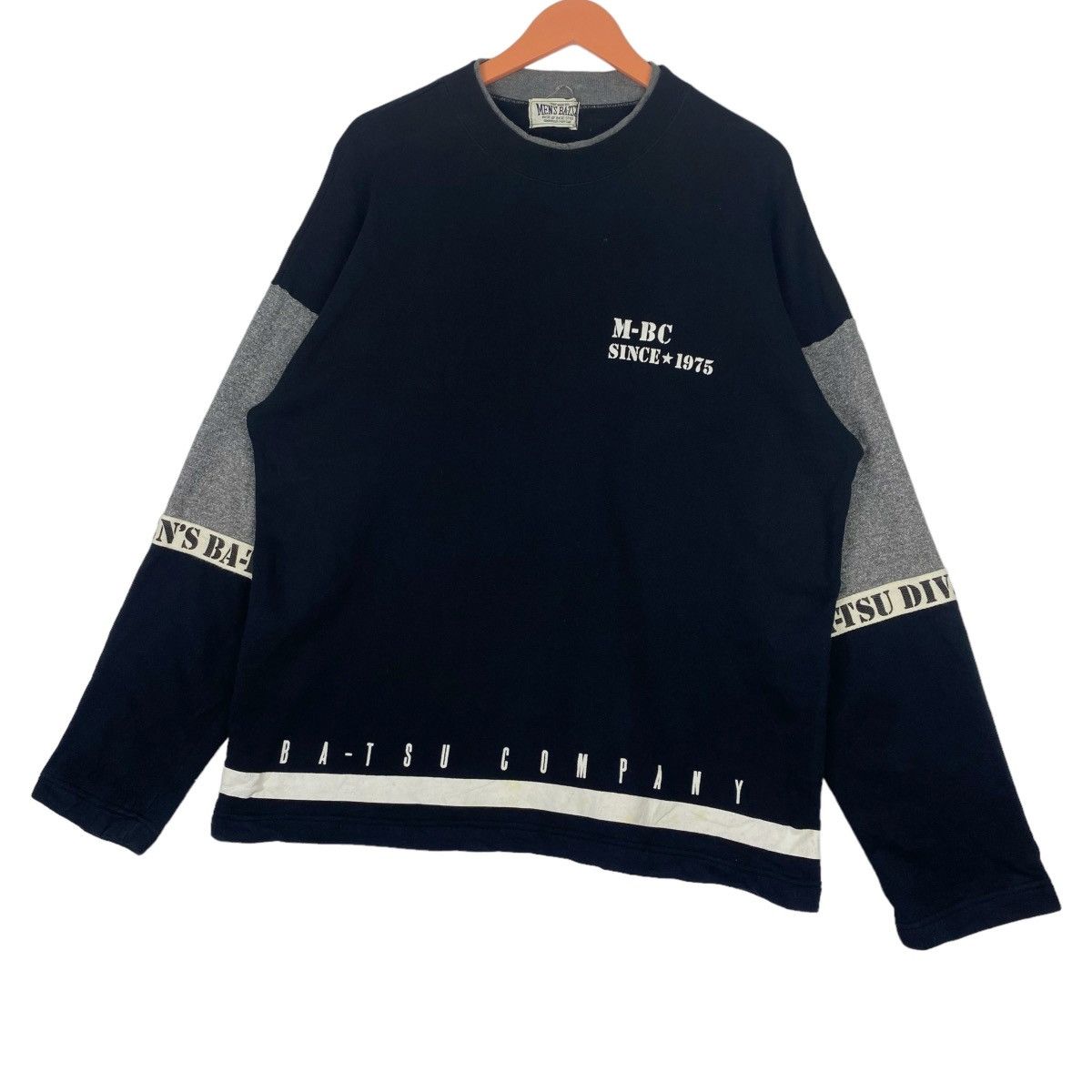 Designer × Vintage Men’s Ba-tsu Sweatshirt Crewneck Pullover Jumper Size US XL / EU 56 / 4 - 3 Thumbnail