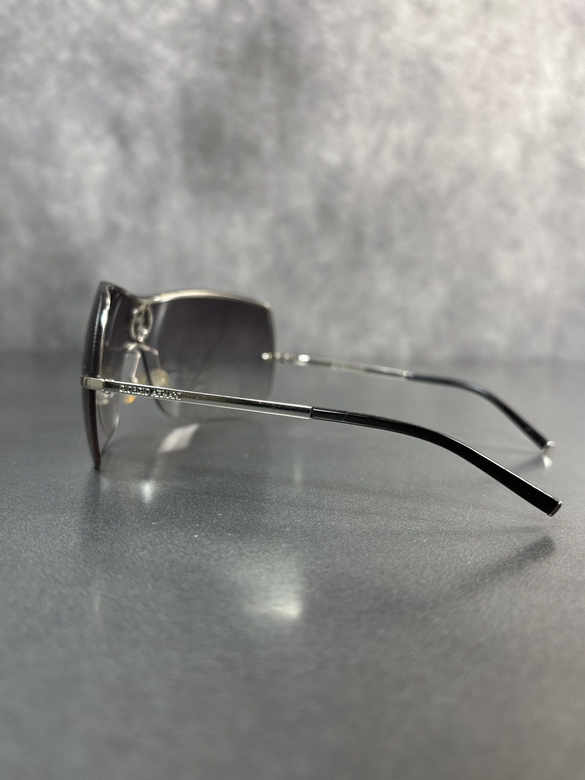Giorgio Armani 2000s Giorgio Armani Shield Sunglasses GA 329/S Y2K Metal Size ONE SIZE - 14 Thumbnail