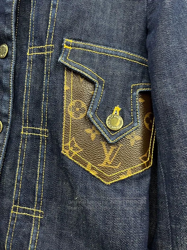 Louis Vuitton Louis Vuitton Presbyopic patchwork denim jacket Size XXS / US 00 / IT 34 - 2 Thumbnail