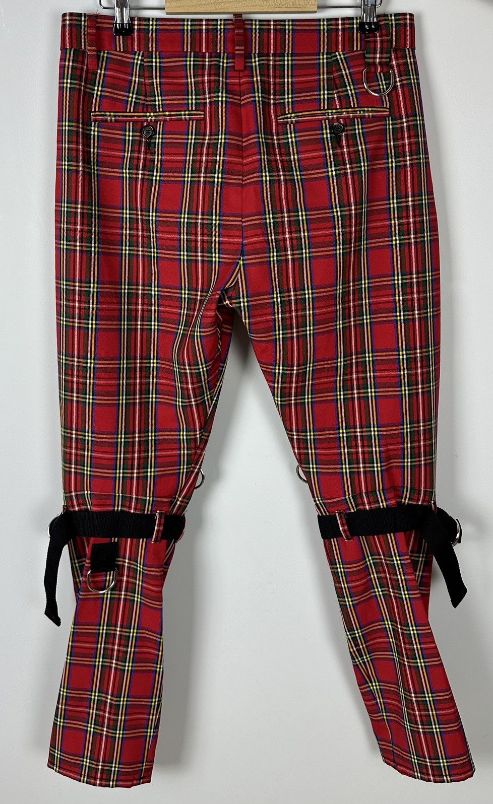 Dsquared2 DSQUARED2 Punk Check Cotton Straps Bondage Zipper pants Rave Size US 30 / EU 46 - 6 Thumbnail
