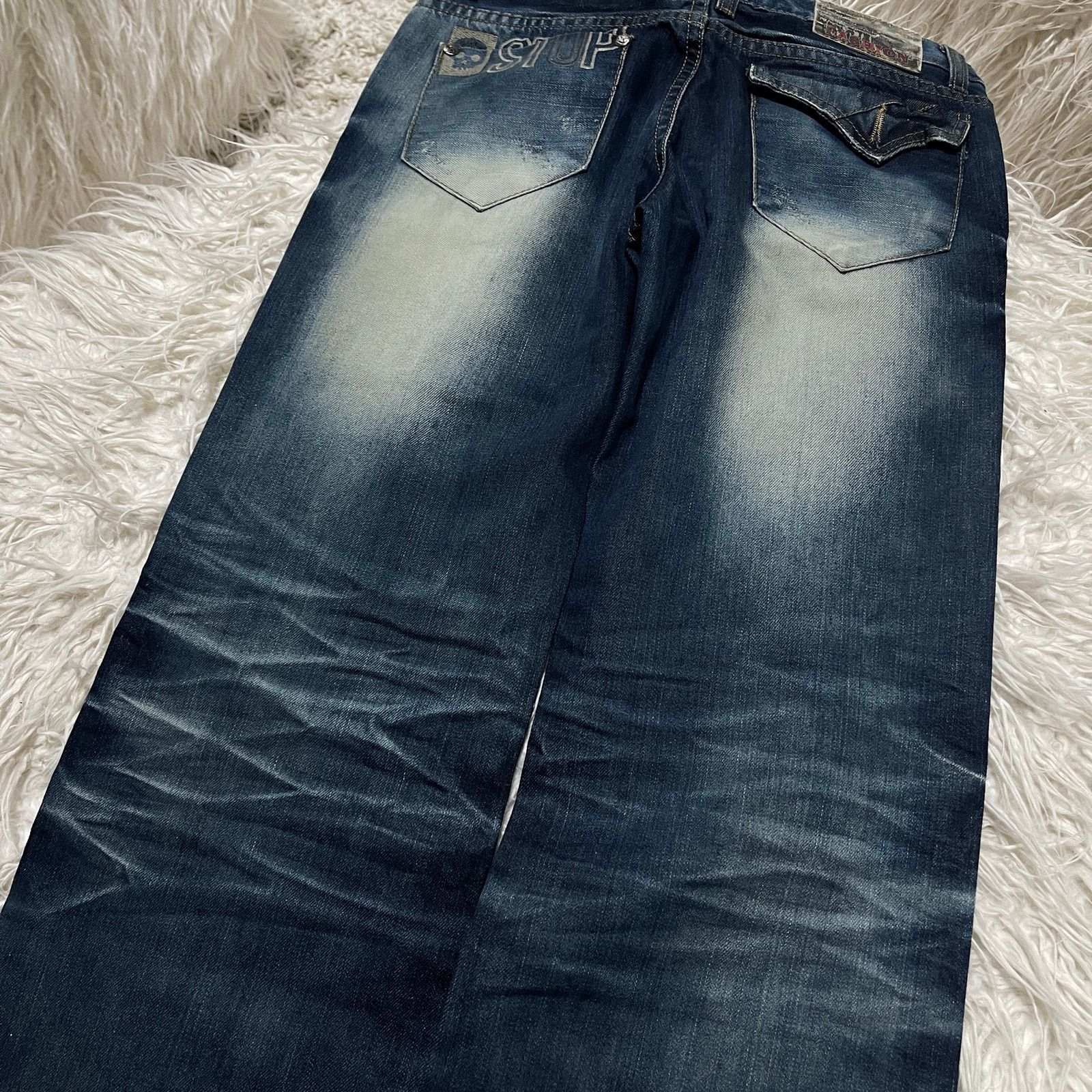 Hysteric Glamour × Japanese Brand × Vintage Vintage Japanese Brand Faded Low-rise Bootcut Denim Jeans Size US 30 / EU 46 - 11 Thumbnail