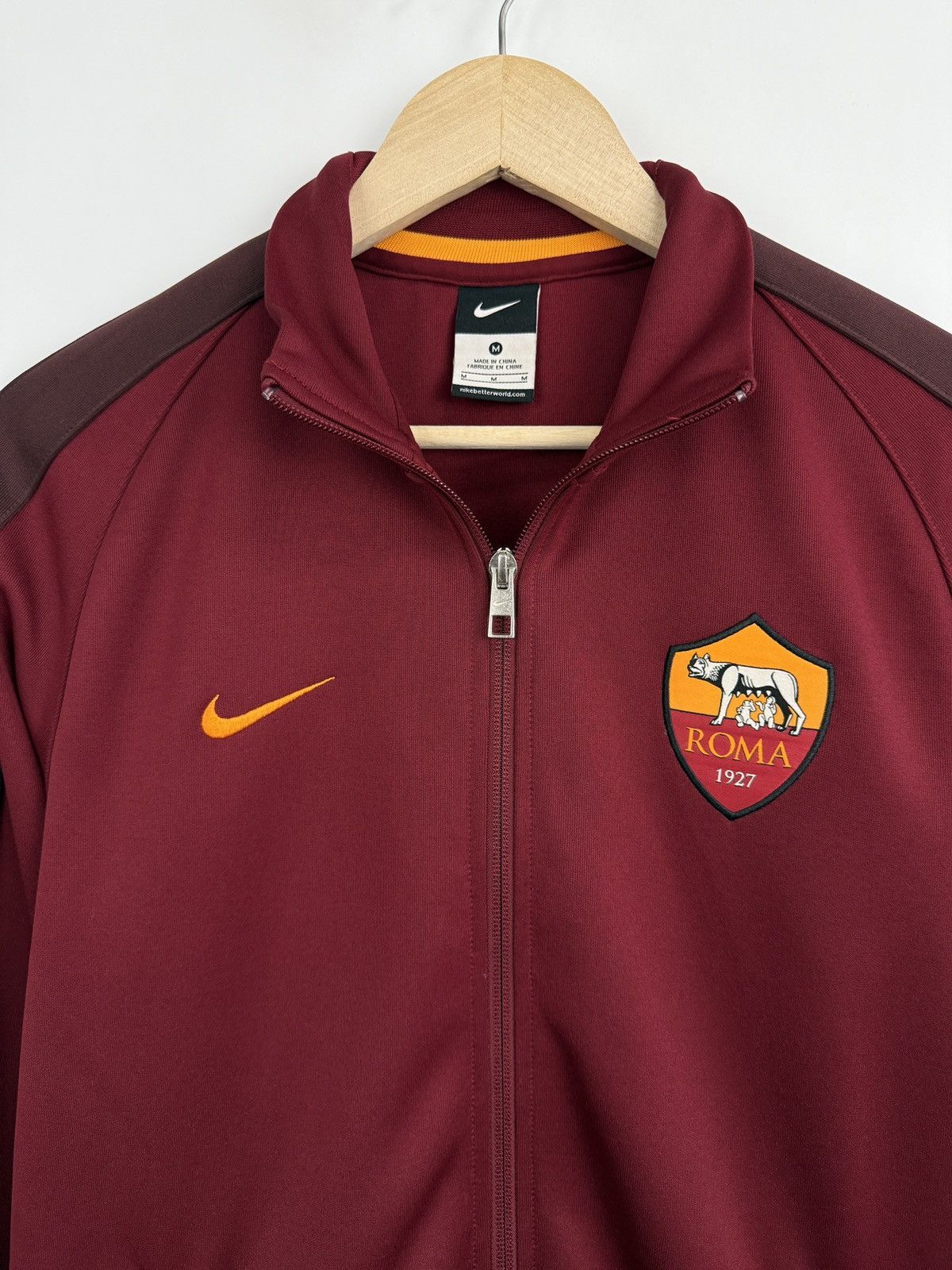 Nike 🇮🇹 2015 Nike Roma Soccer Jacket Italy Rare Retro Y2K Size US M / EU 48-50 / 2 - 6 Thumbnail