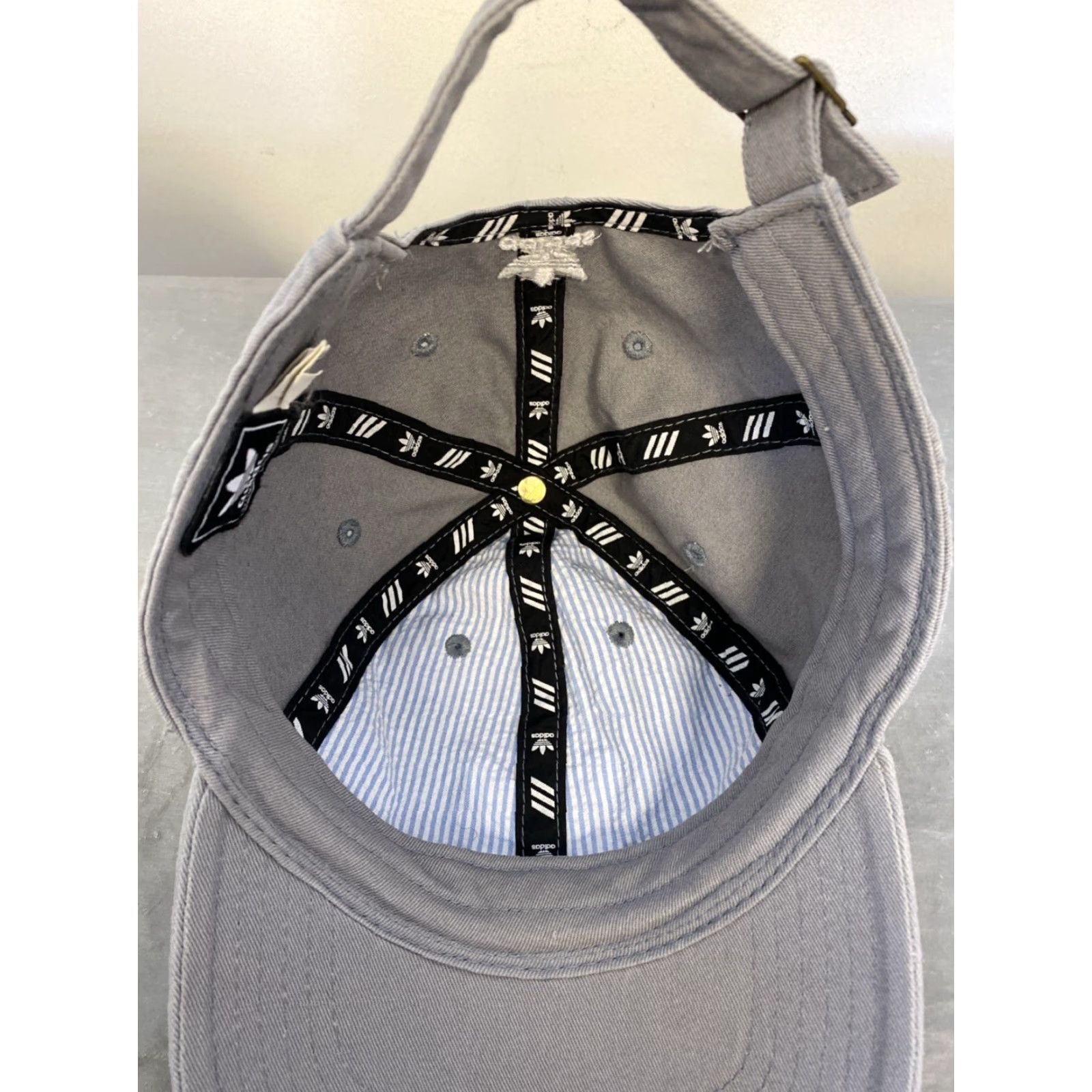 Adidas ADIDAS Golf Hat Cap Adjustable Strap Gray Mens Size ONE SIZE - 6 Thumbnail
