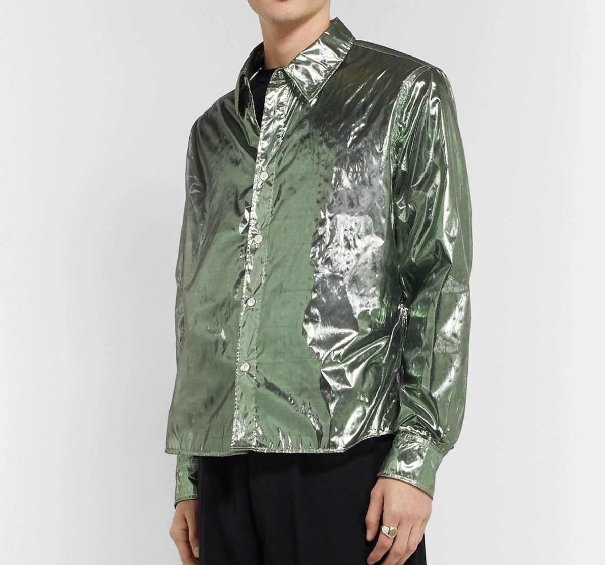 Our Legacy Our Legacy Mesh Dress Shirt Size US S / EU 44-46 / 1 - 1 Thumbnail