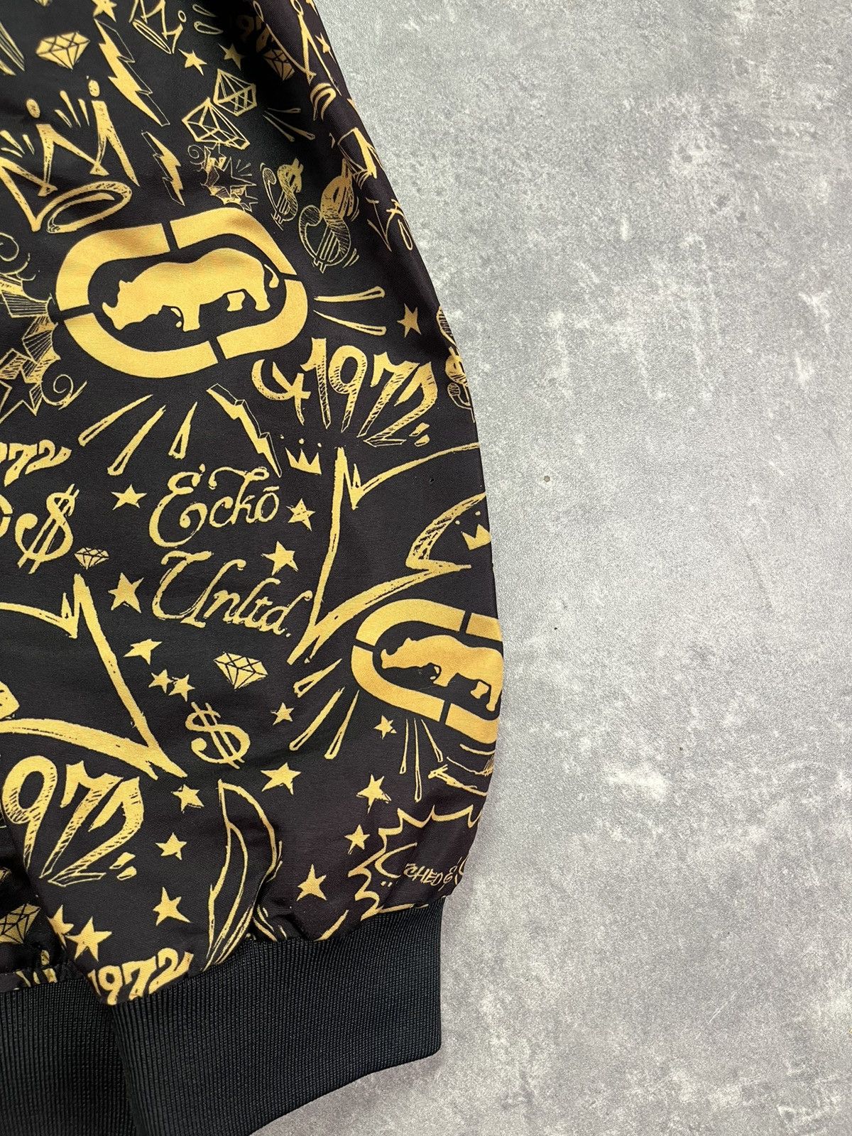 Ecko Unltd. 90s/00s Mega Baggy AOP Multilogo Printed Bombe Jacket XXL Size US XXL / EU 58 / 5 - 6 Thumbnail