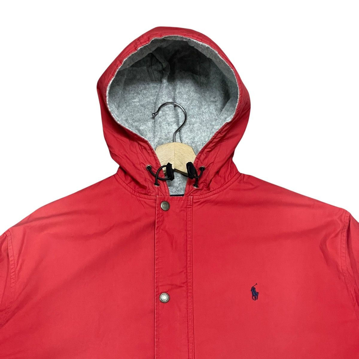 Polo Ralph Lauren Vintage 90s Polo Ralph Lauren Red Hooded Windbreaker Jacket Size US L / EU 52-54 / 3 - 7 Thumbnail