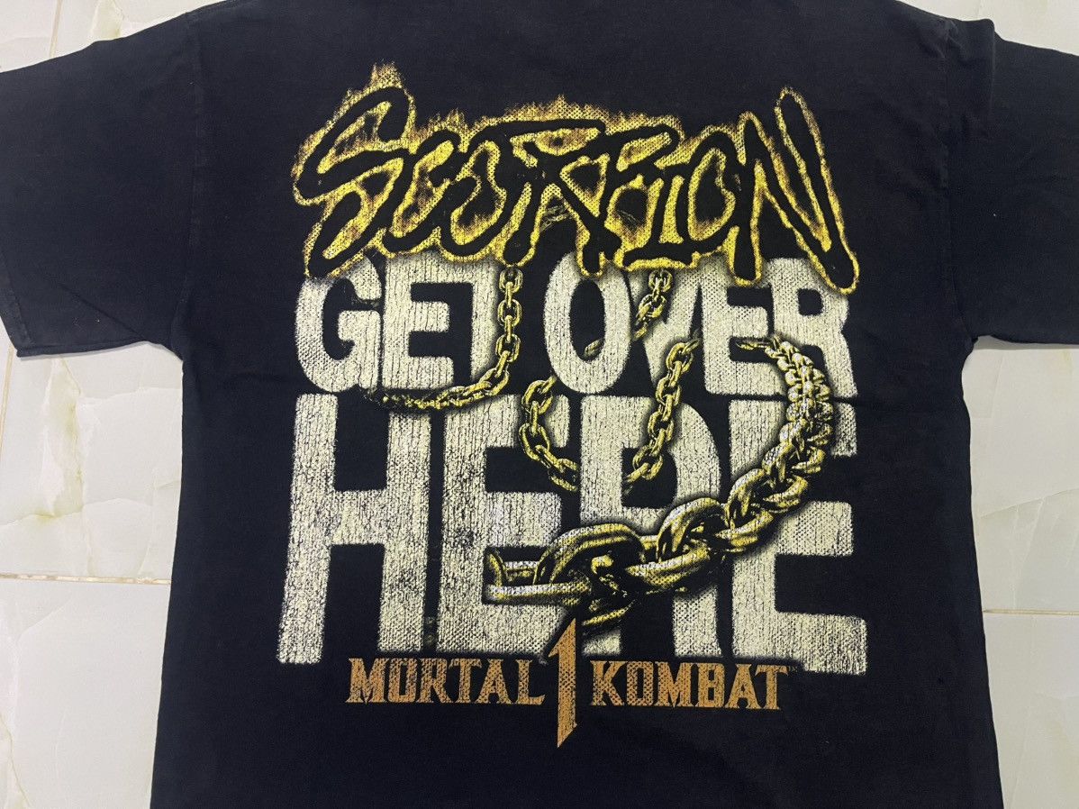 GOAT Crew Vintage Mortal Kombat Get Over Here Shirt Tee Size US XL / EU 56 / 4 - 11 Thumbnail